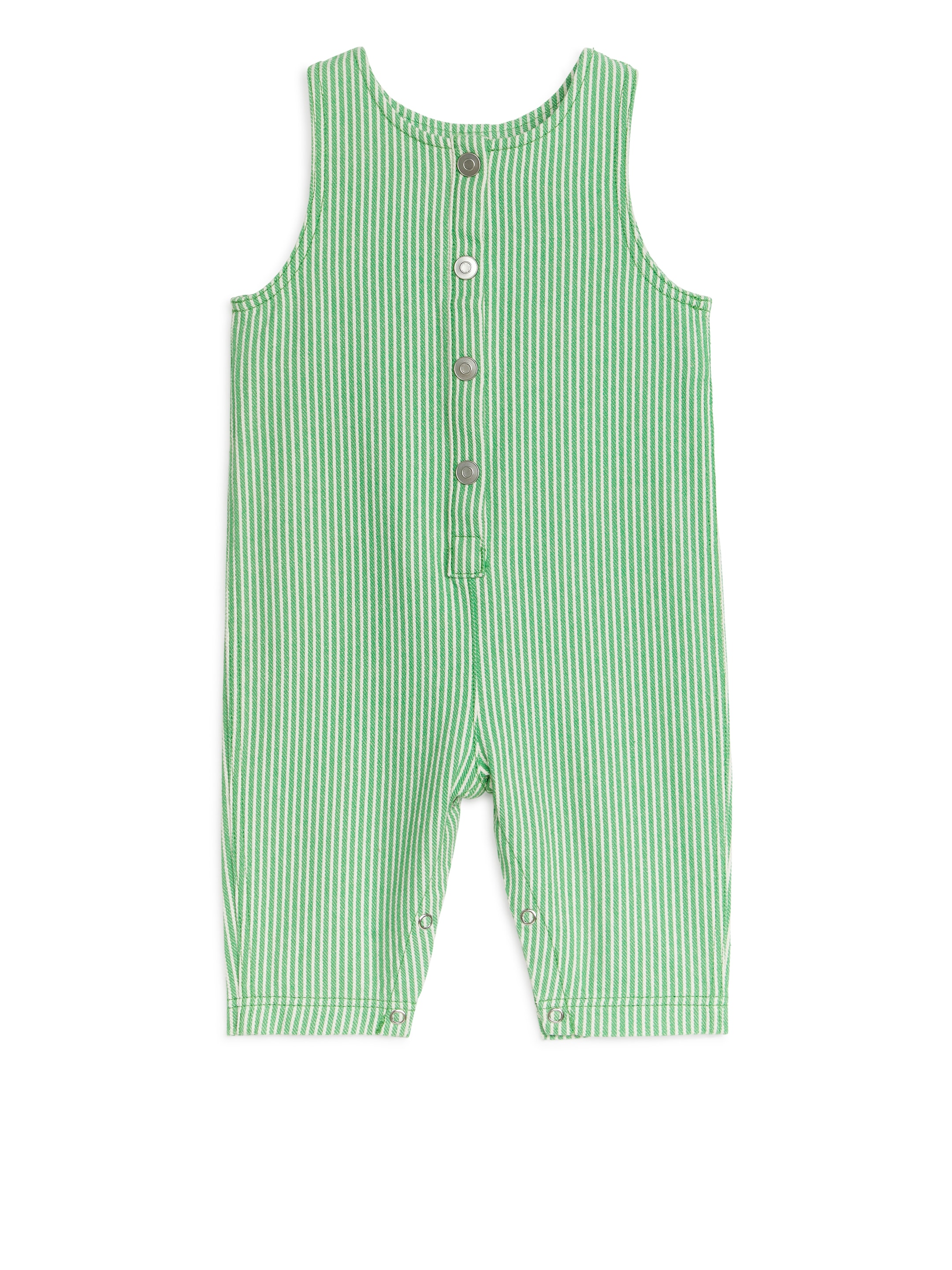Jumpsuit i bomull - Grön/offwhite - Regular fit - Children - StillMedia/DescriptiveStillLife - 1