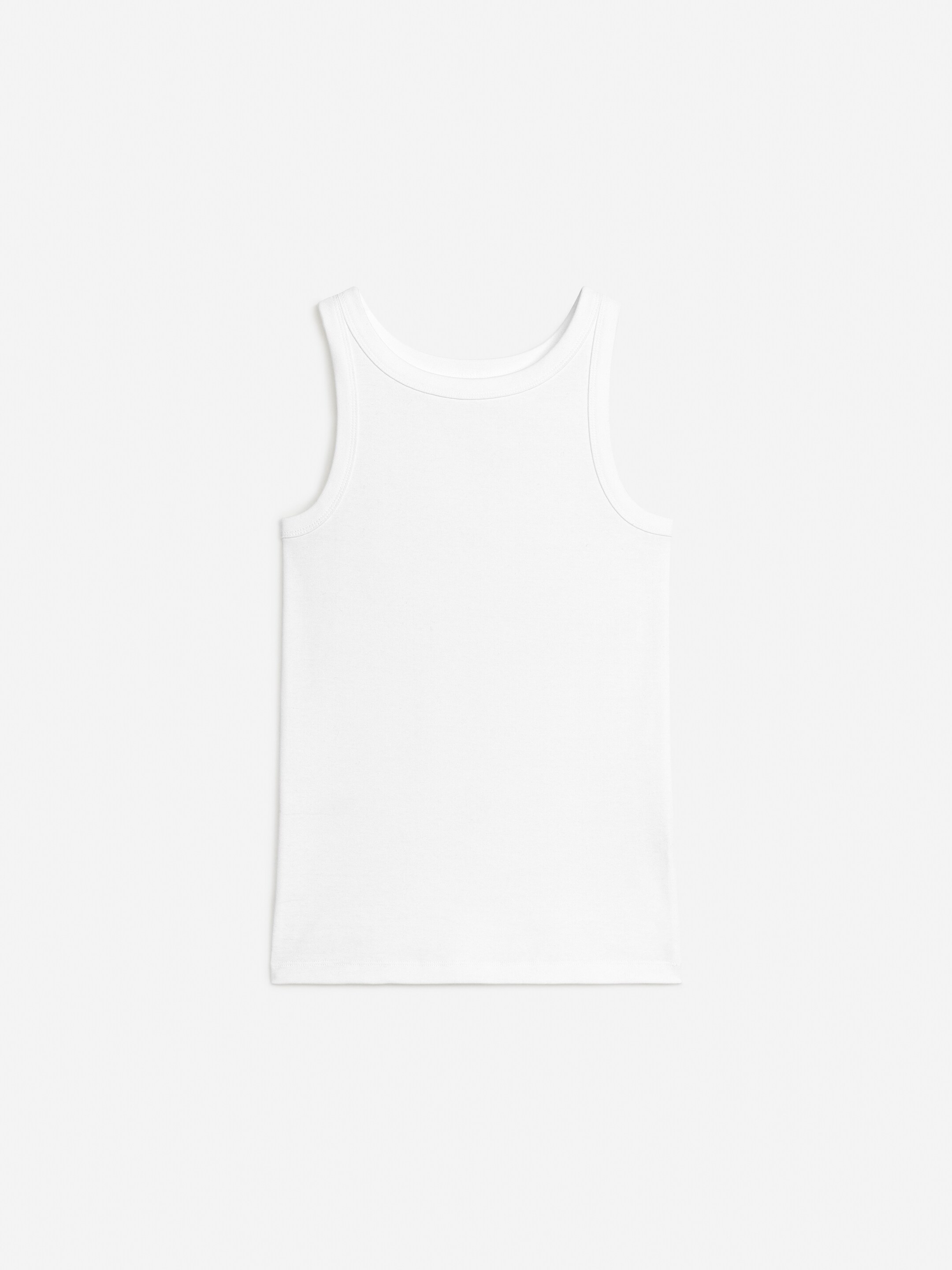 Größeres Bild anzeigen: Rippträgerhemd - Weiß - Ladies | H&M AT 9
