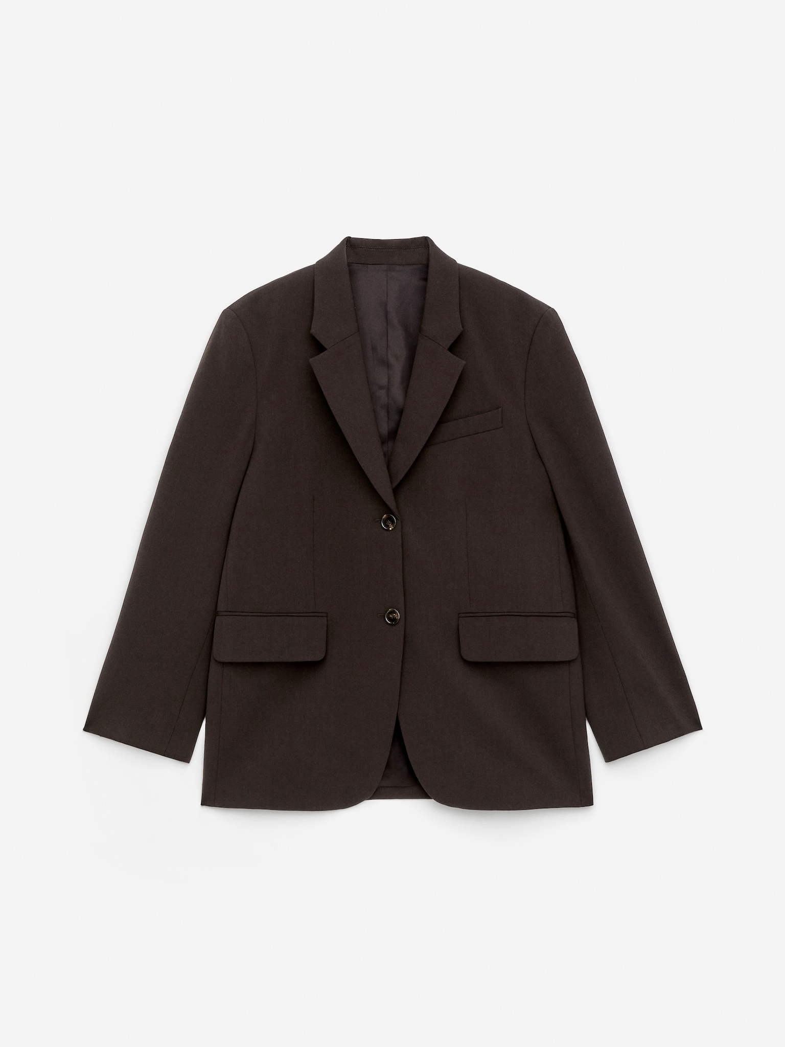 Blazer oversize - Marron foncé - 2
