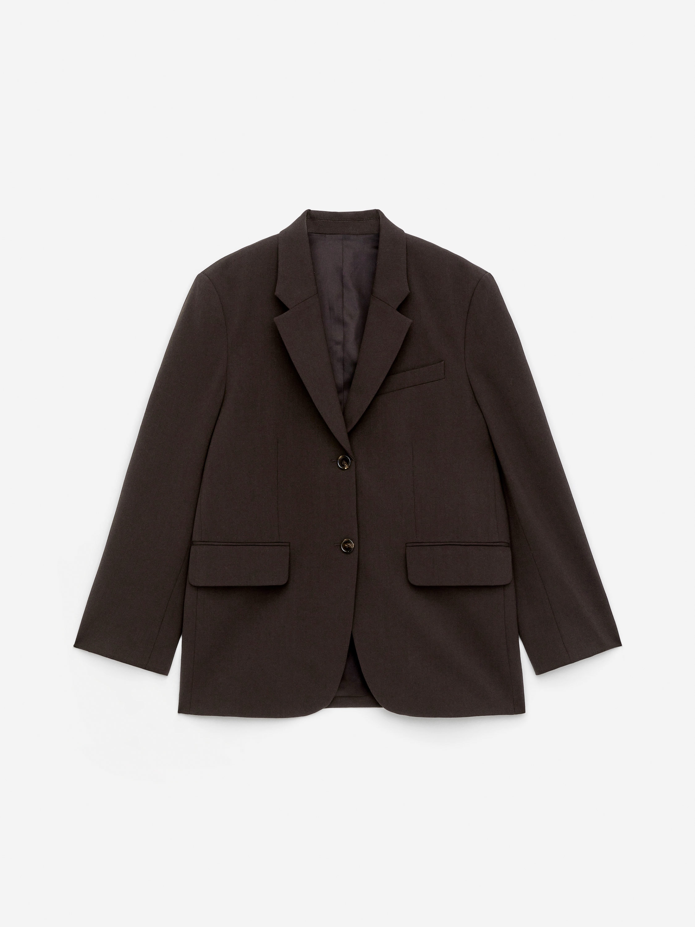 Oversized Blazer-#3F3838-16887