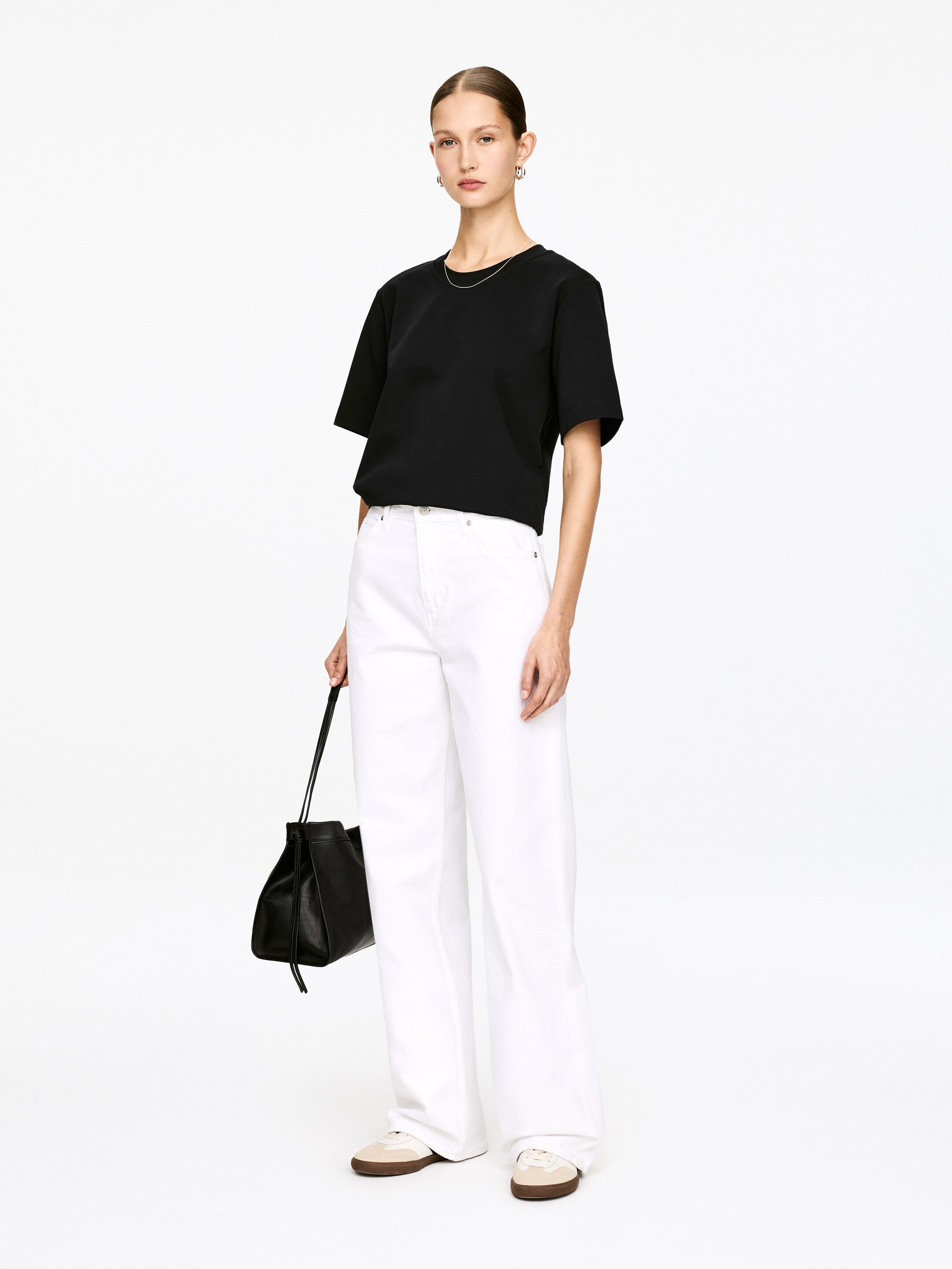 Zobacz większy obraz: Gruby T-shirt - Czarny - ONA | H&M PL 4