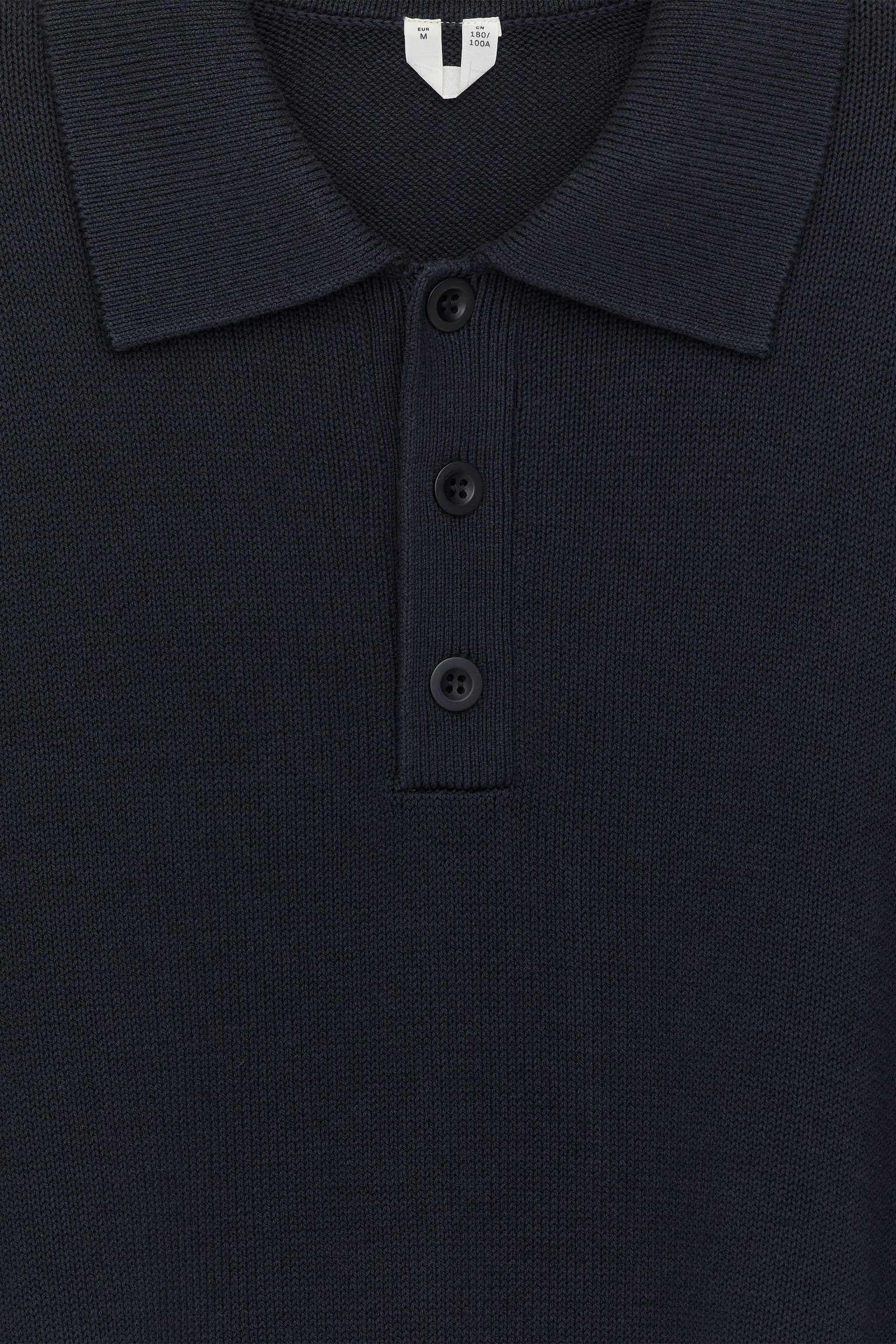 Polo shirt i lyocell och bomull - Mörkblå/Beige/Grön - 3