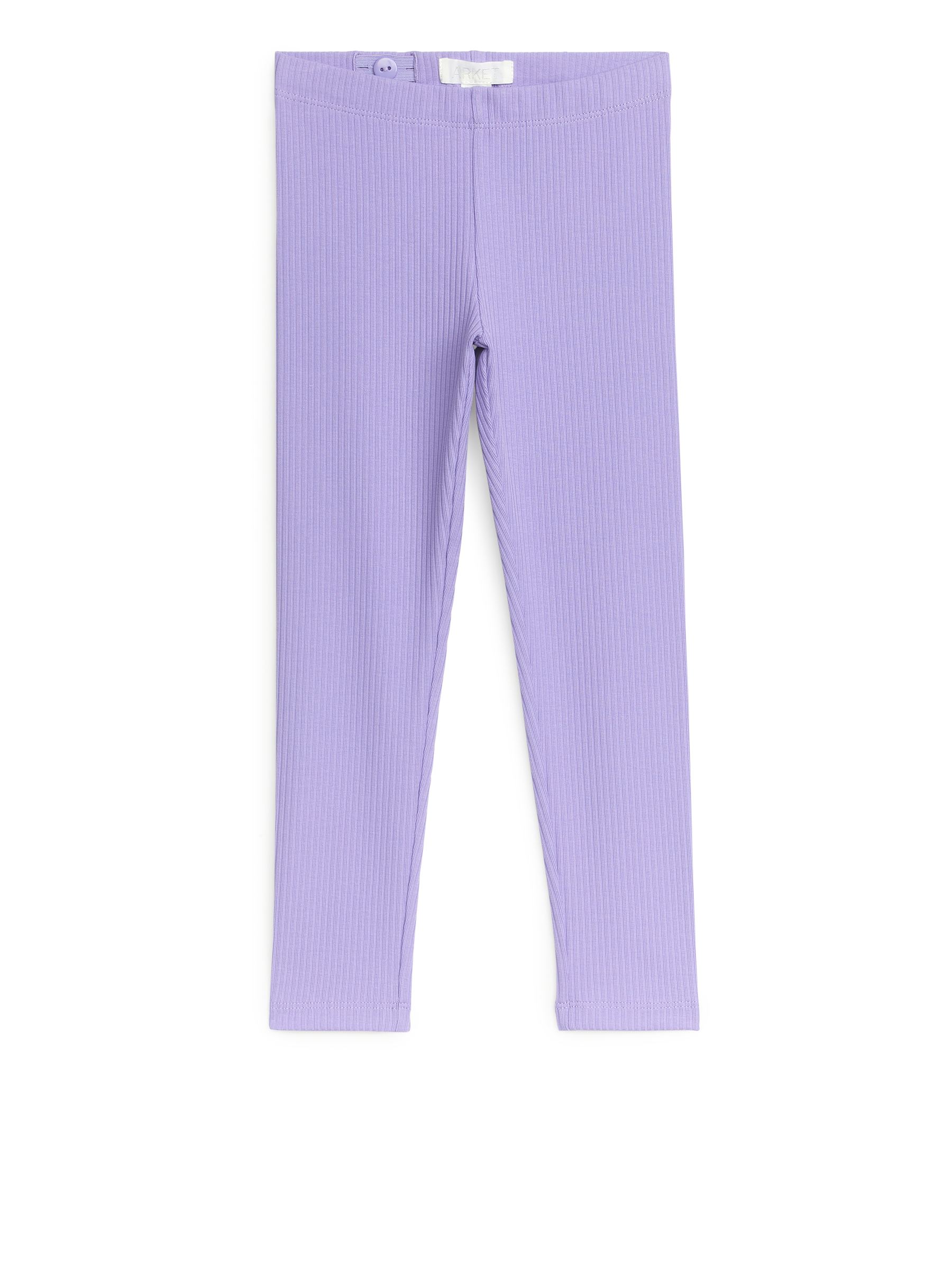Gerippte Jersey-Leggings - Flieder - Regular Fit - Kinder - StillMedia/DescriptiveStillLife - 3