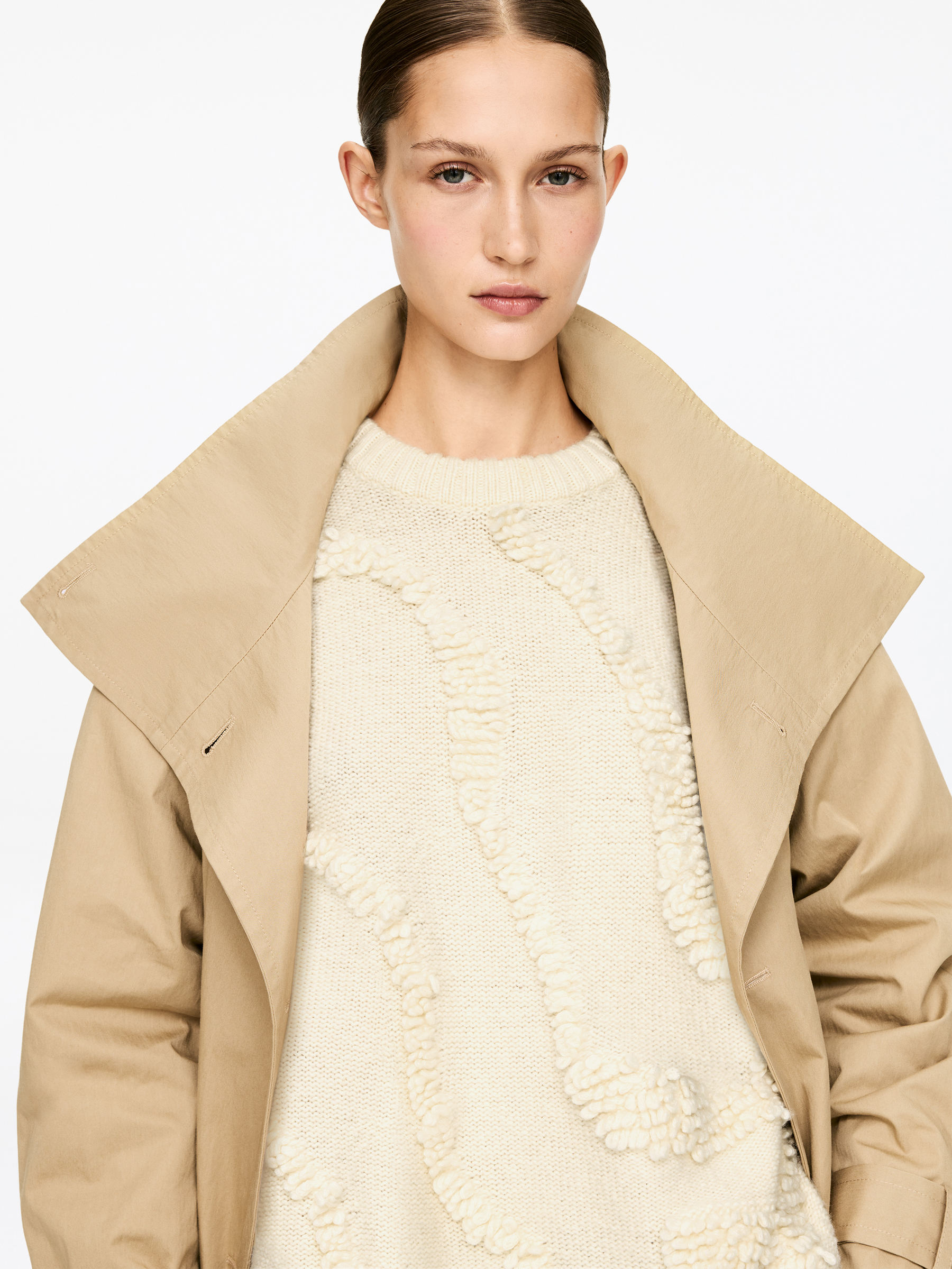 Jersey texturizado - Blanco roto - Corte holgado - Women - StillMedia/Lookbook - 4