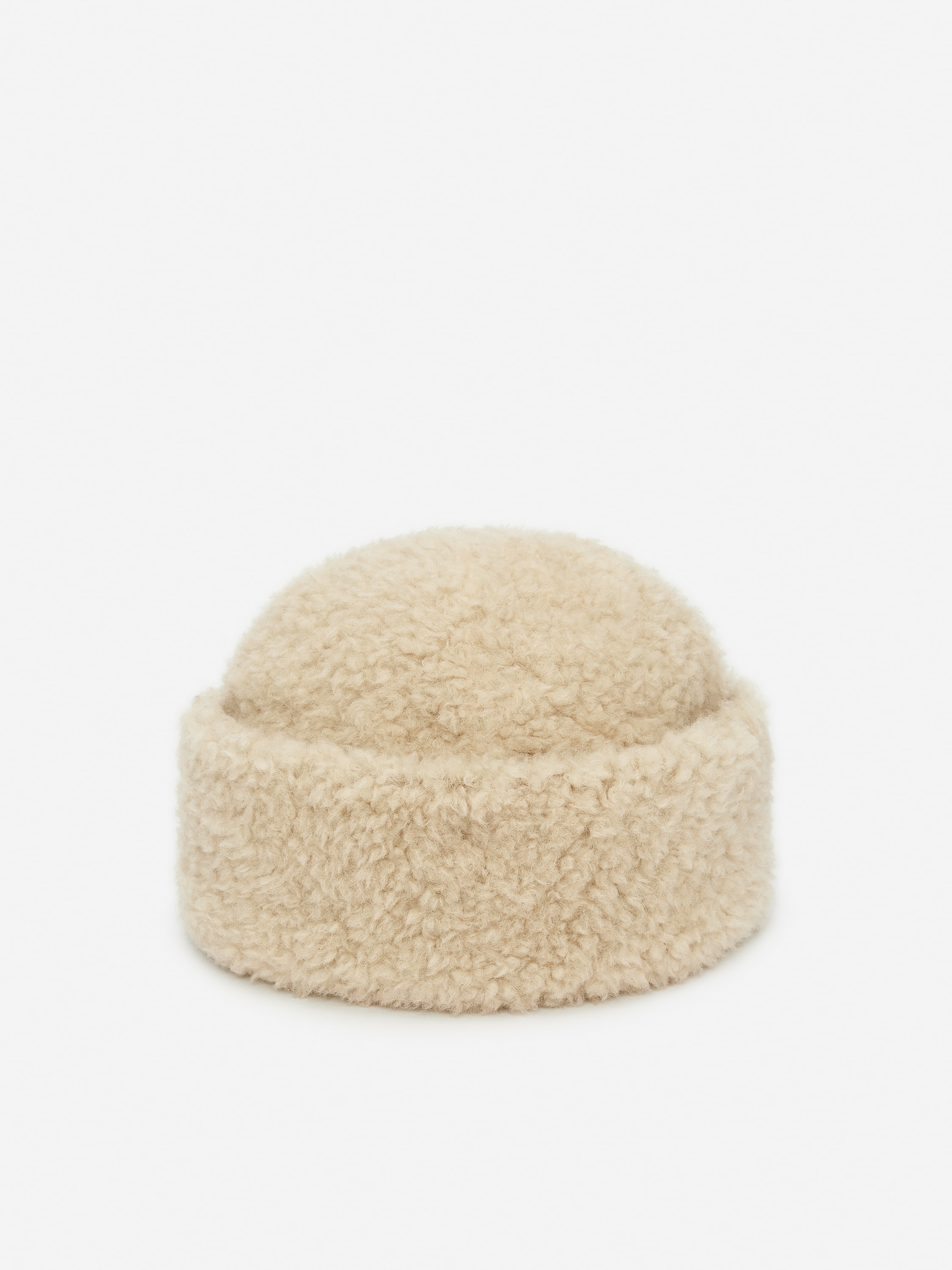 Plyshat - Lys beige/Mørkegrå