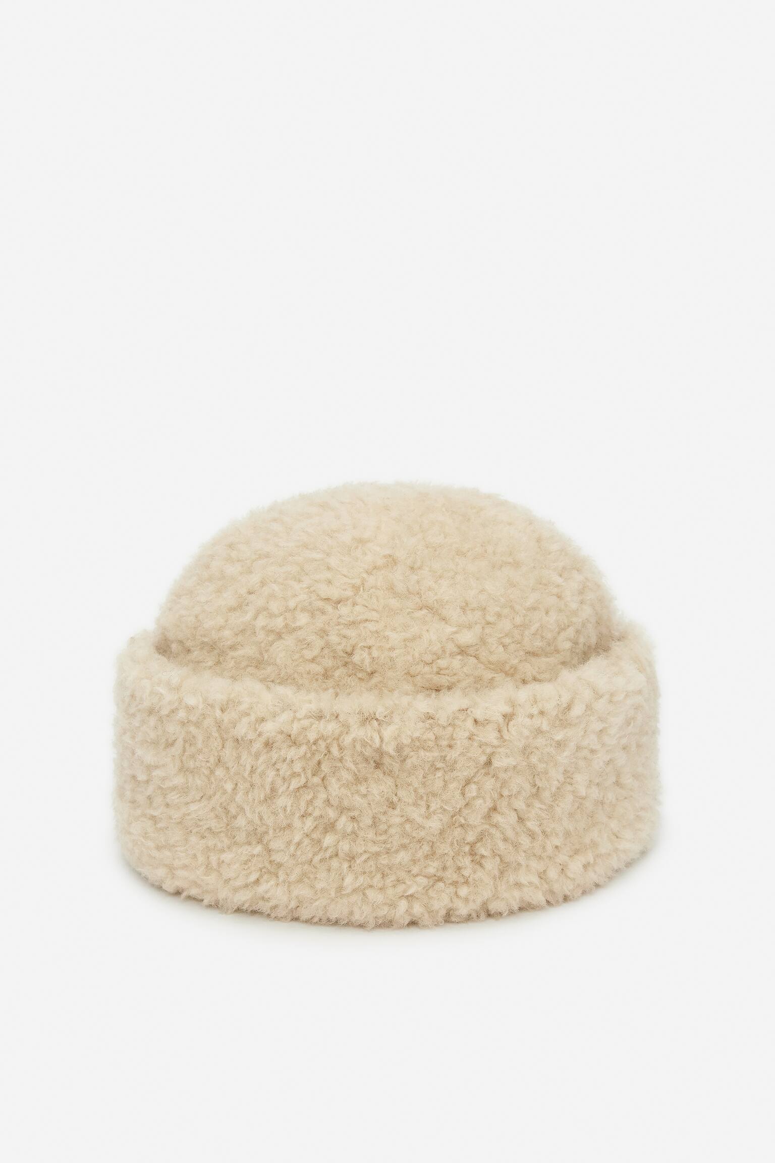 Teddy muts - Lichtbeige/Donkergrijs - 1