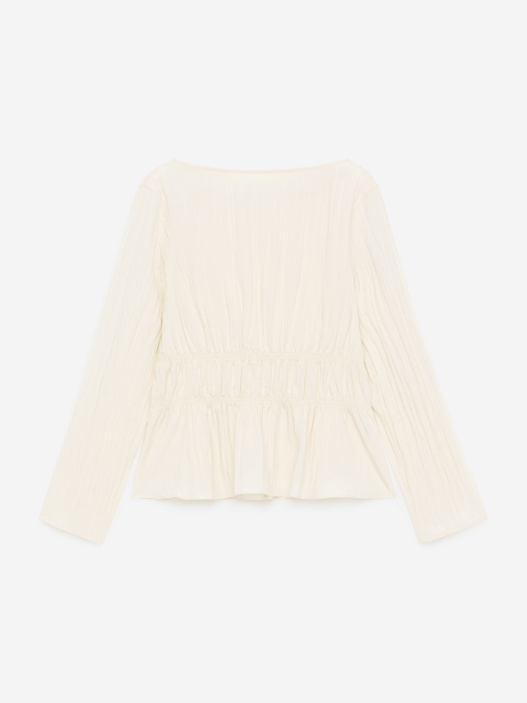 Smock Top-Beige-17286