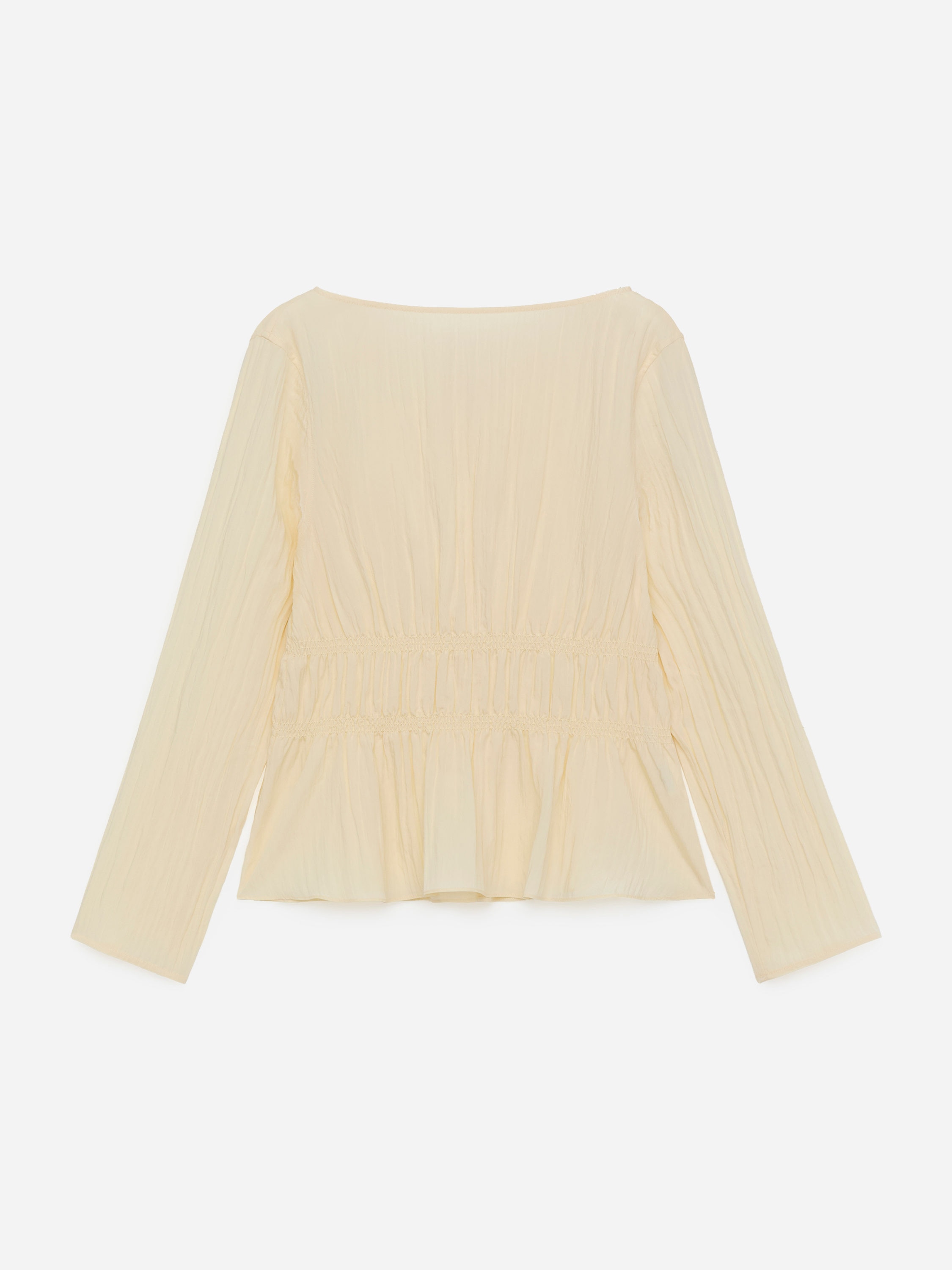 Smock Top - Light Beige - Slim fit - Women - StillMedia/DescriptiveStillLife - 1