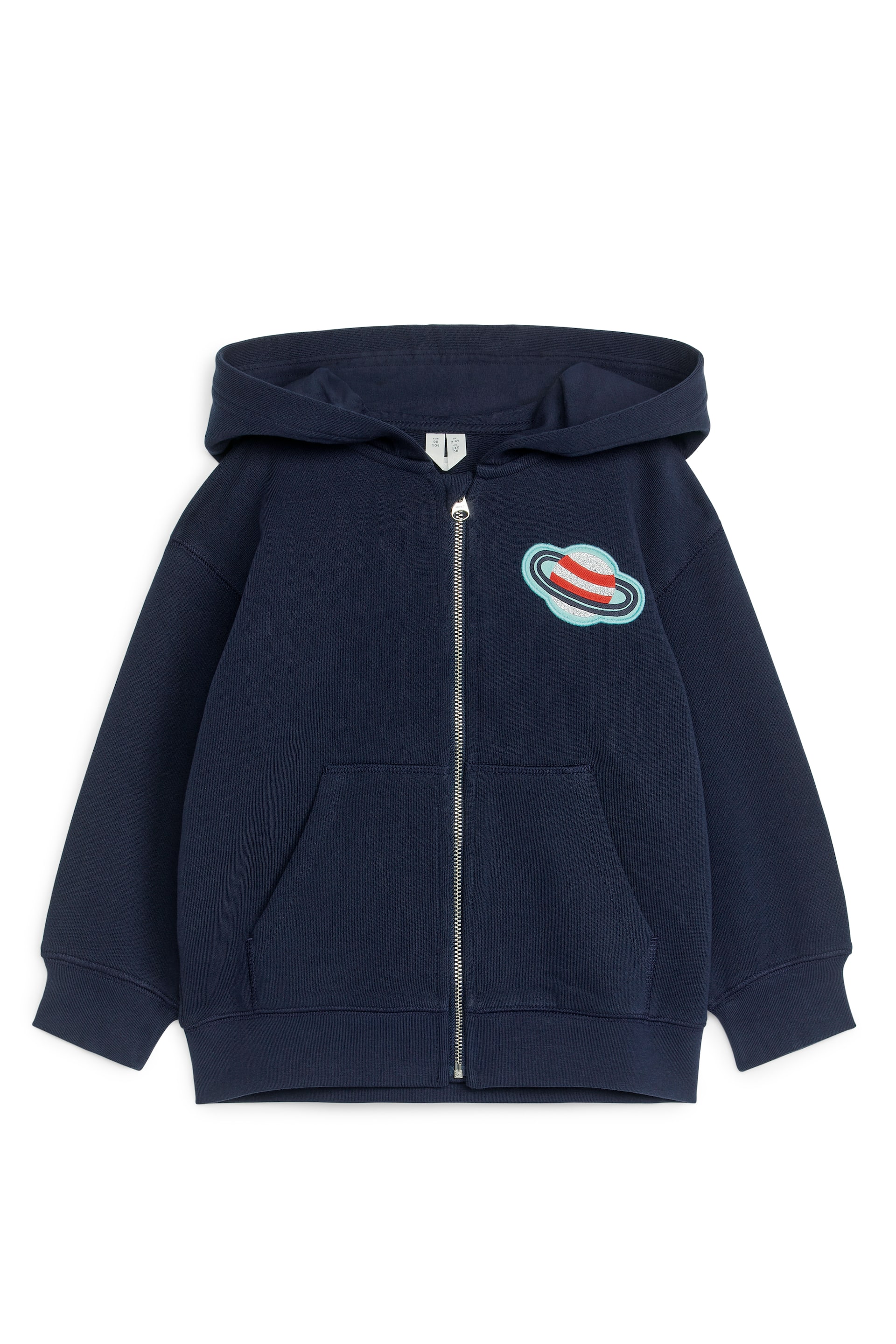 Grösseres Bild ansehen: Kapuzenpullover mit Stickerei - Dunkelblau - KINDER | H&M CH 1