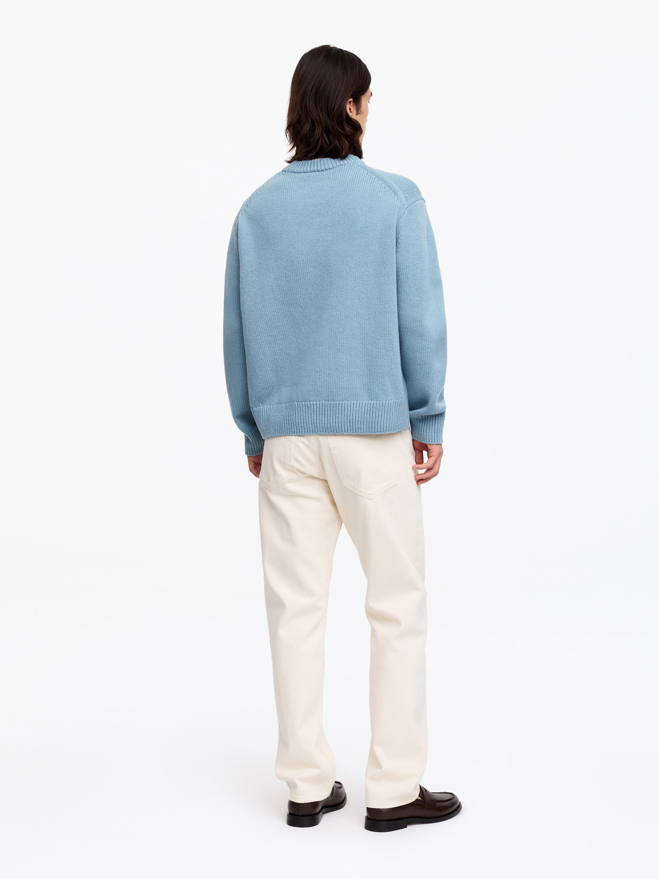 Maglione in lana pesante - Blu - Relaxed fit - Men - StillMedia/Lookbook - 2