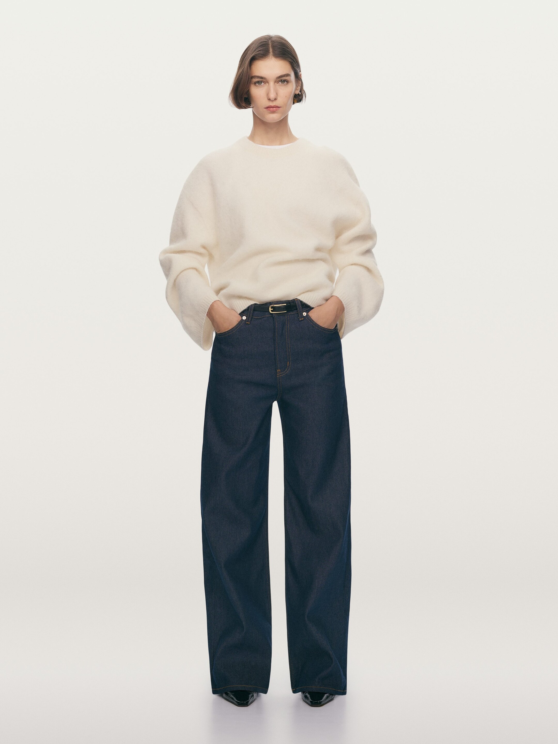 Größeres Bild anzeigen: Pullover aus Alpakawolle und Wolle - Cremeweiß - Ladies | H&M AT 6