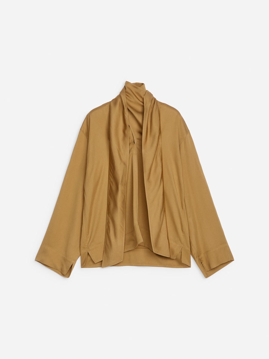 ARKET Women's  Scarf Blouse Beige,  size 36