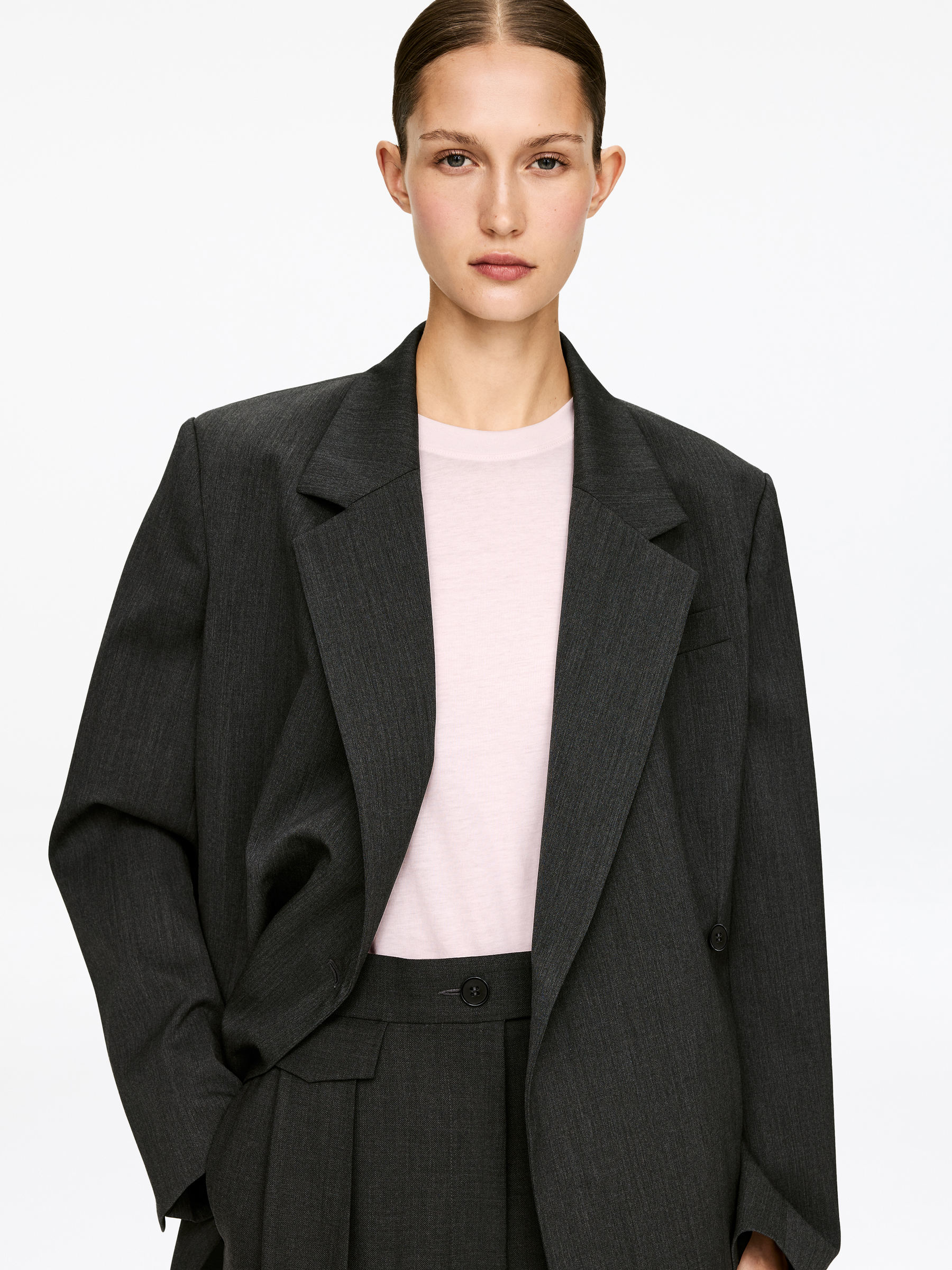 LILY Charakteristisches T-Shirt - Hellrosa - Regular Fit - Damen - StillMedia/Lookbook - 3