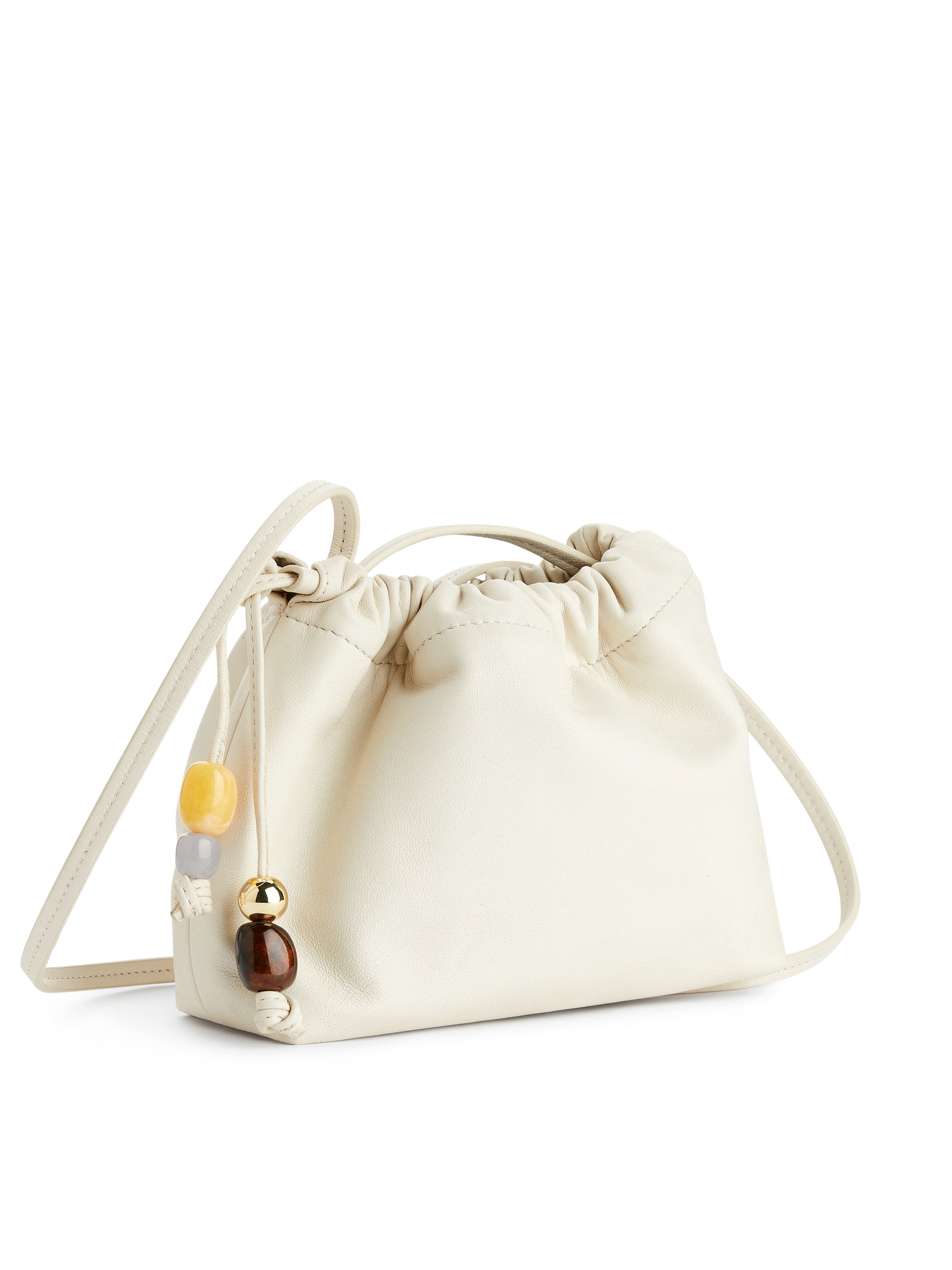 Tasche mit steinbesetztem Kordelzug - Cremeweiß - Damen - StillMedia/DescriptiveStillLife - 3