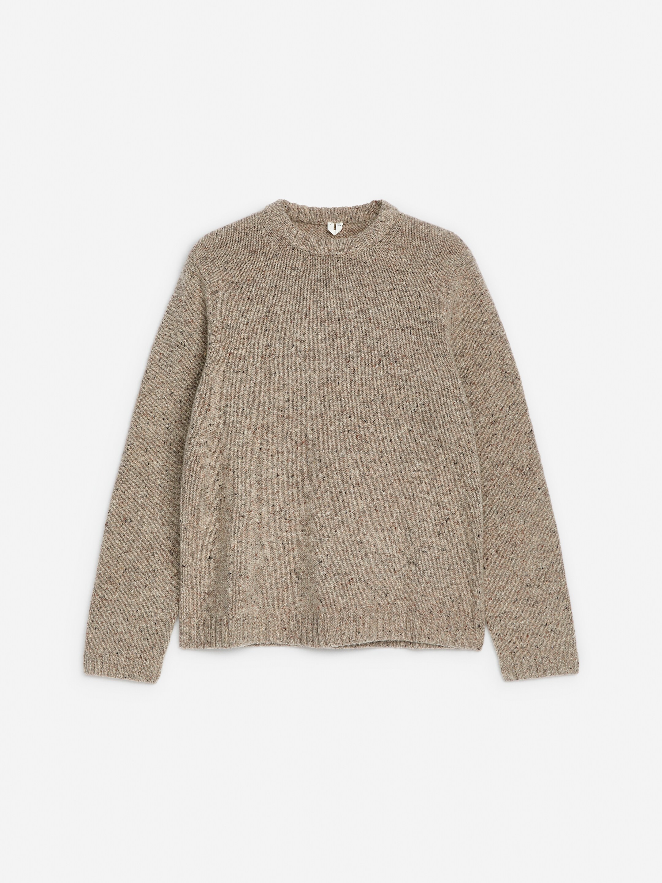 Se større billede: Trøje i en uld-alpakablend - Beigemeleret - HERRE | H&M DK 5
