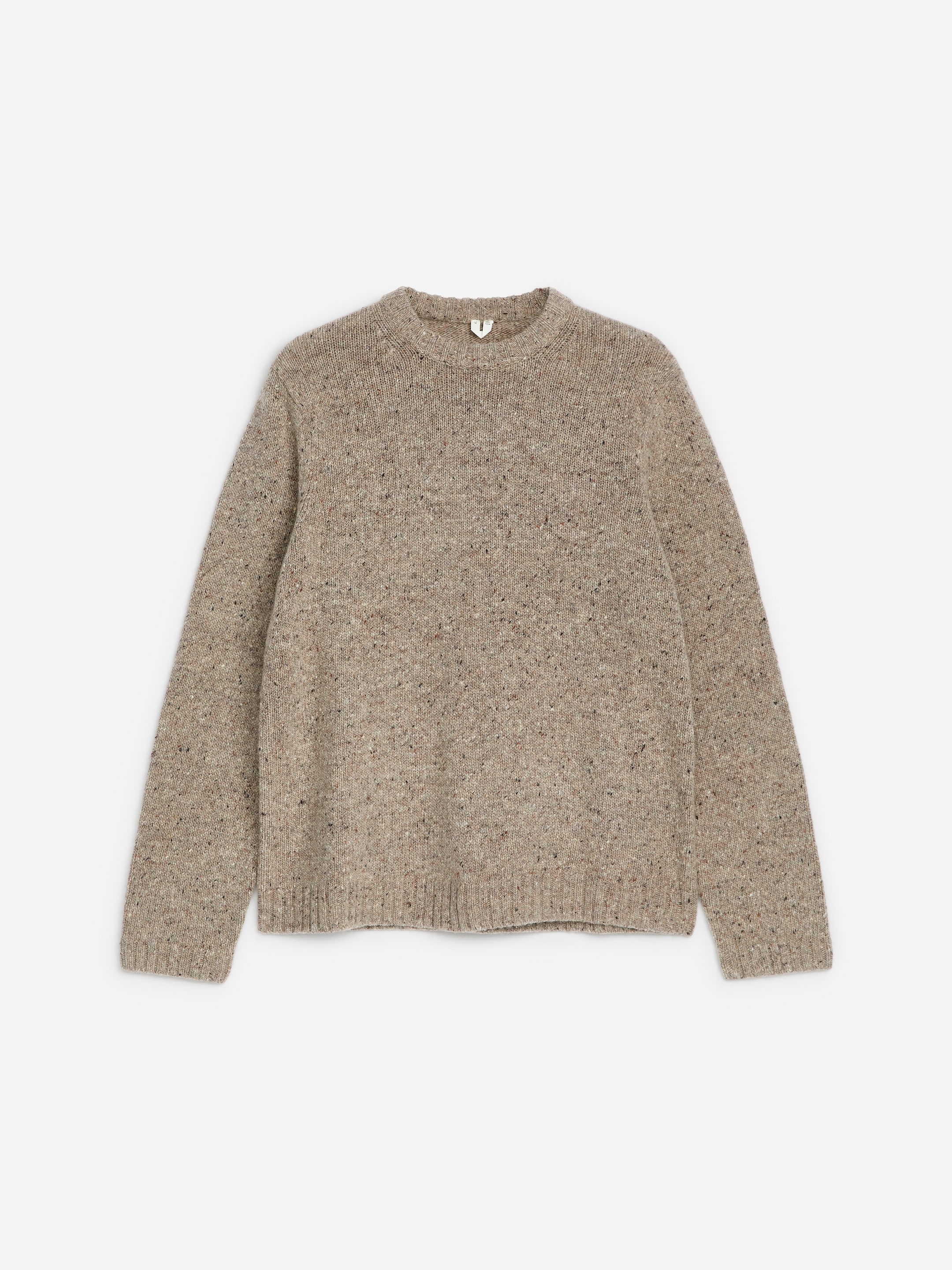 Wool-Alpaca Blend Jumper-#8C867E-13527