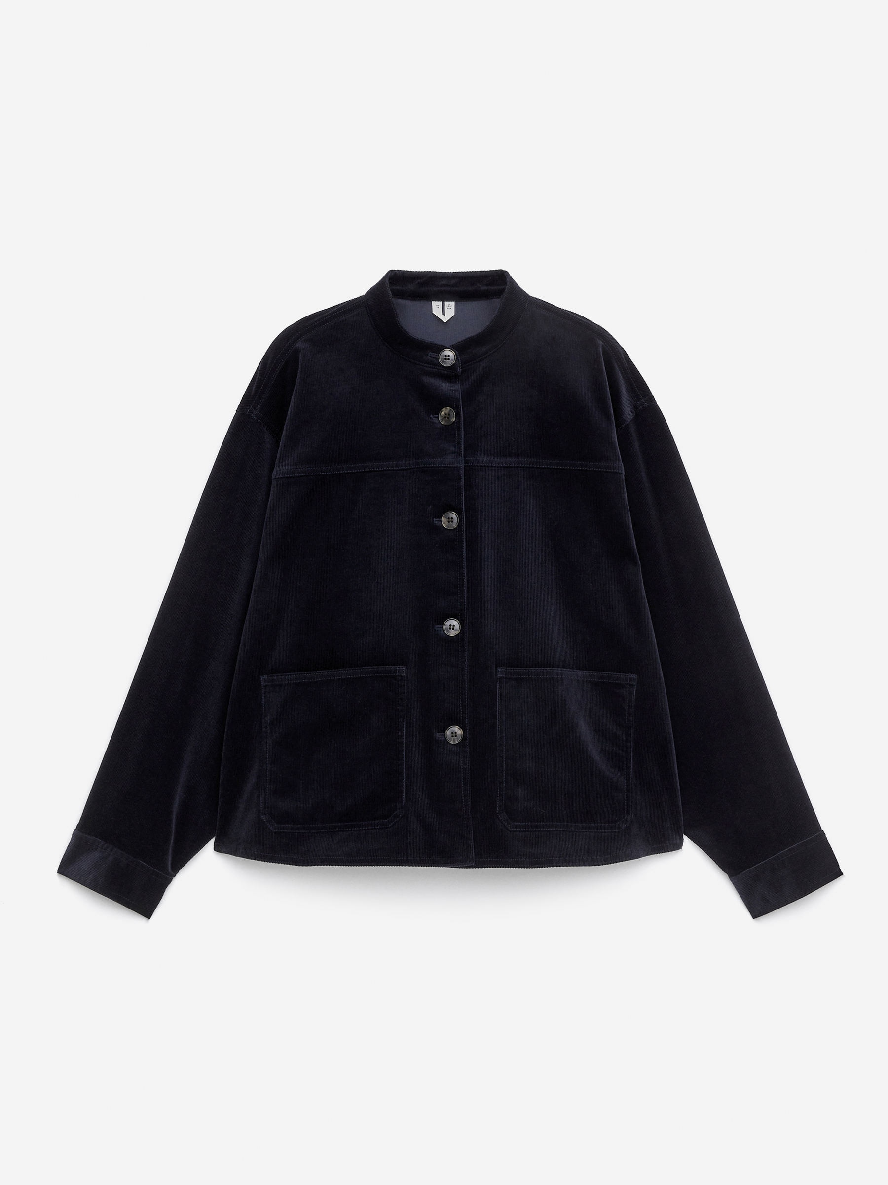 Corduroy Overshirt-Blue-16278