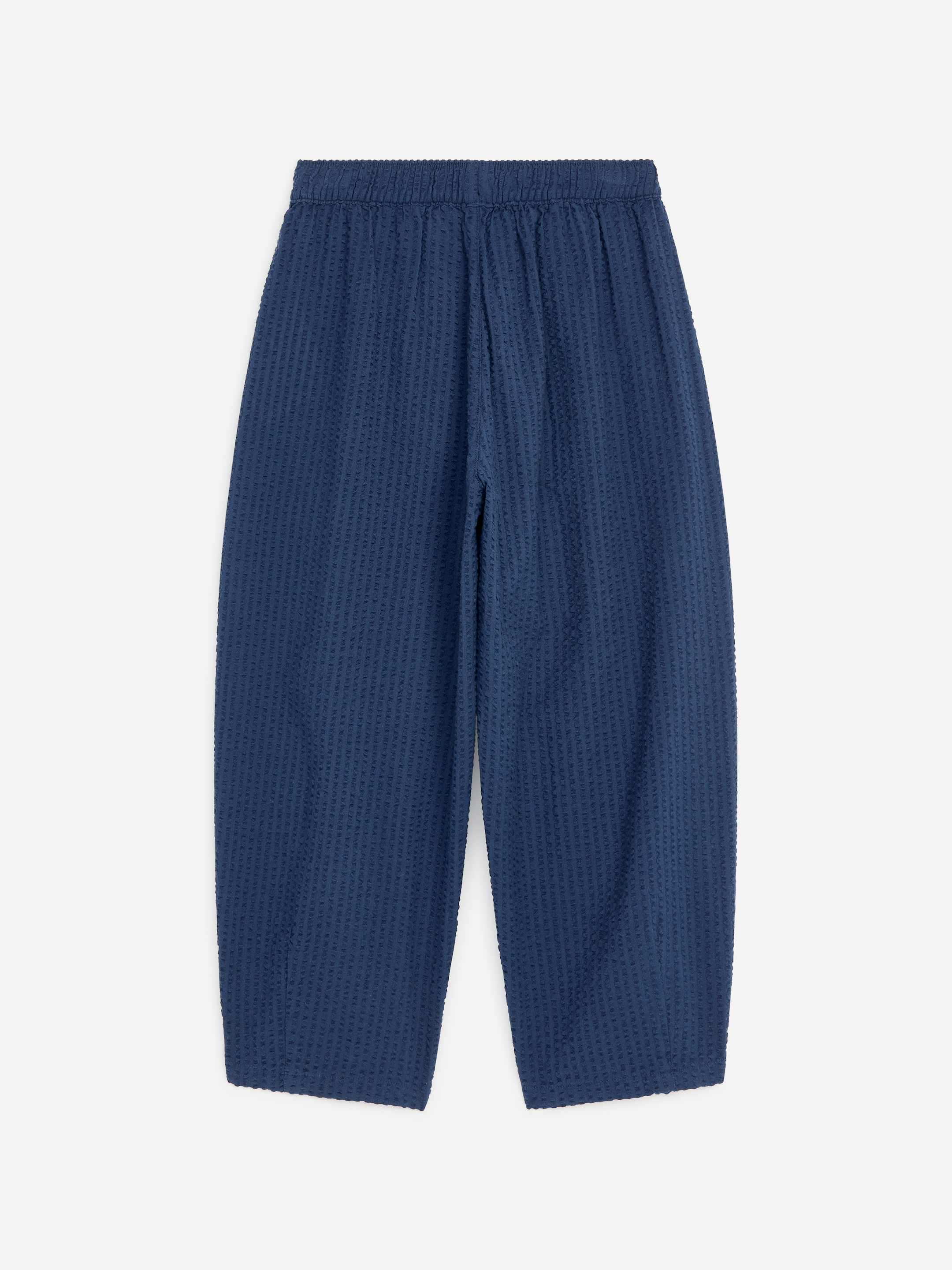 Seersucker Ballon Trousers - Dark Blue - Relaxed fit - Children - StillMedia/DescriptiveStillLife - 3