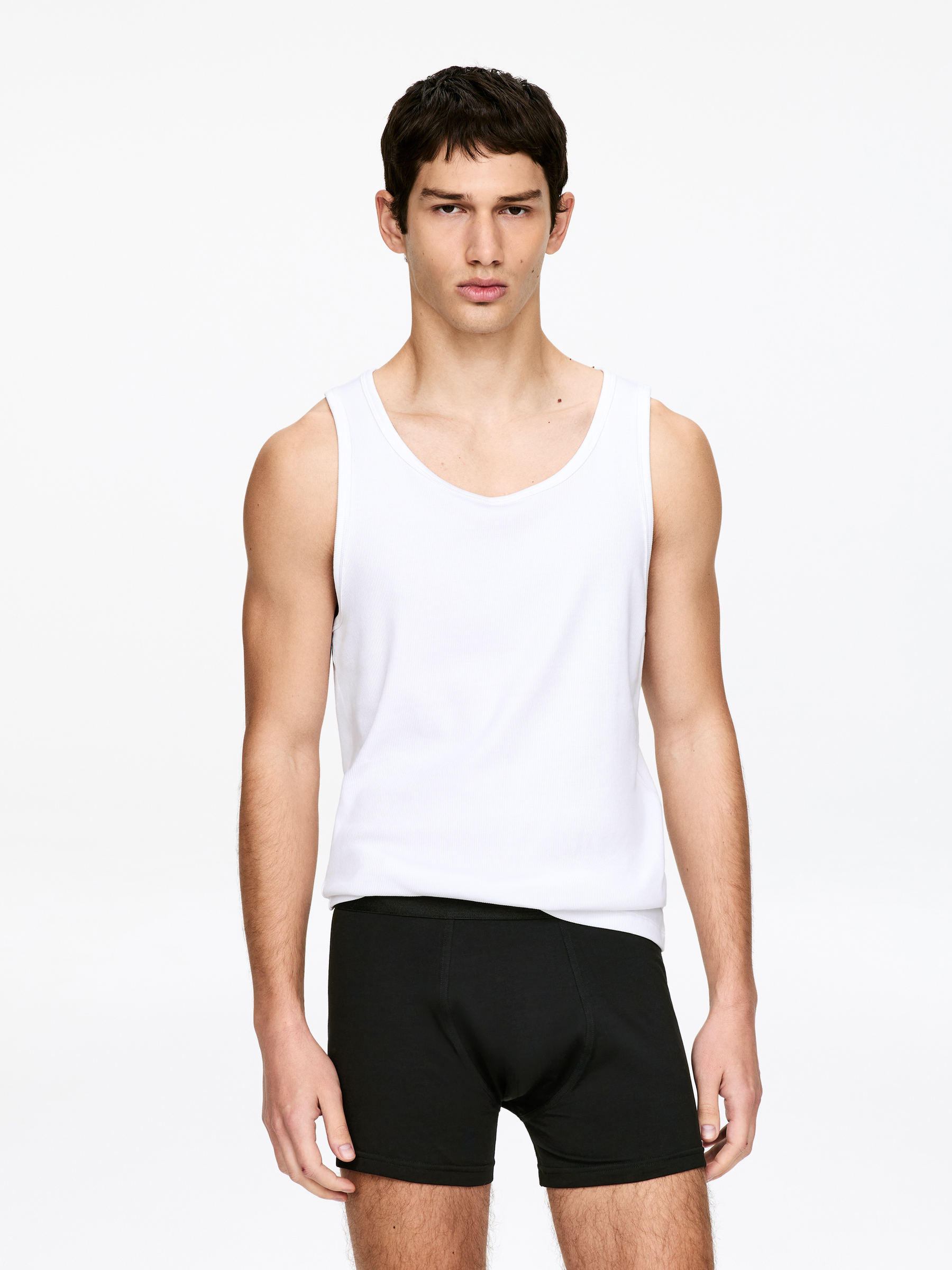 Long Jersey Trunks Set of 3 - Black - Regular fit - Men - StillMedia/Lookbook - 5