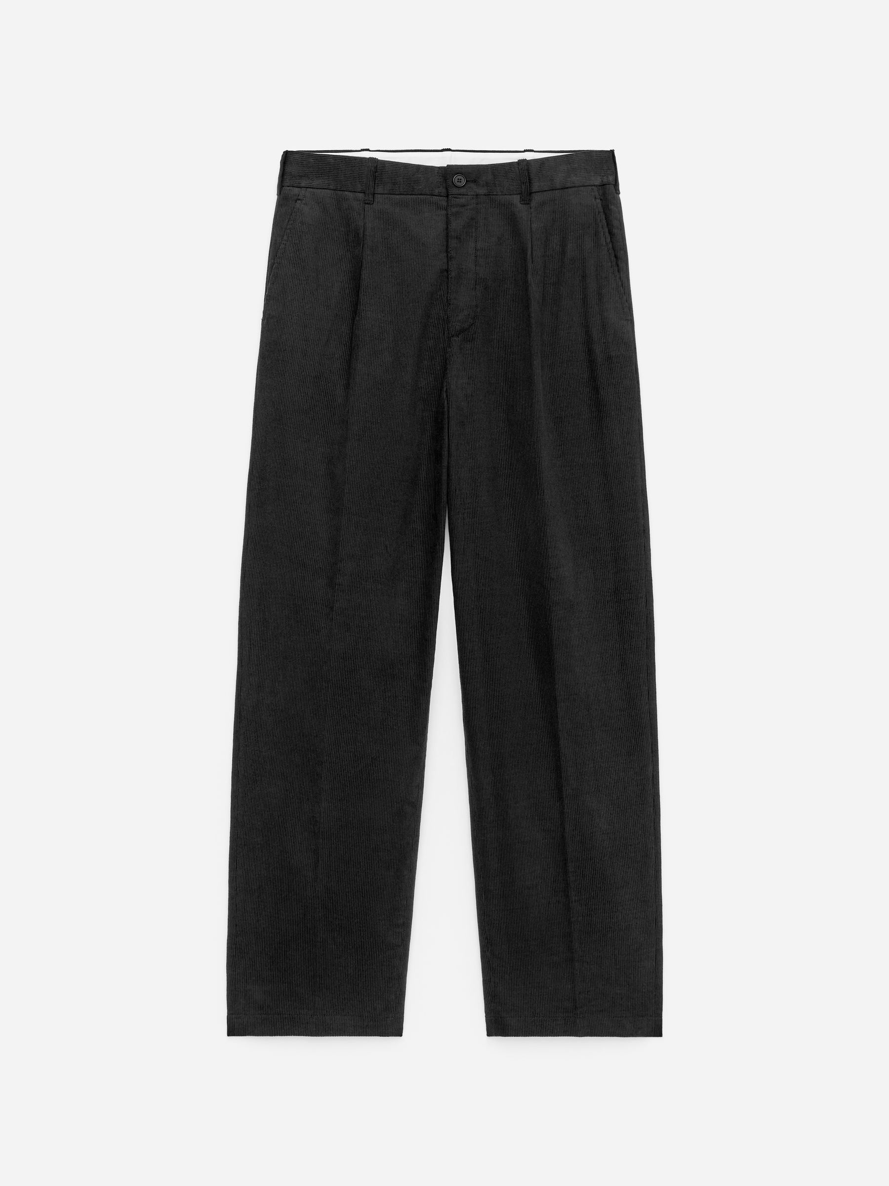 Relaxed Corduroy Trousers-#383638-17672