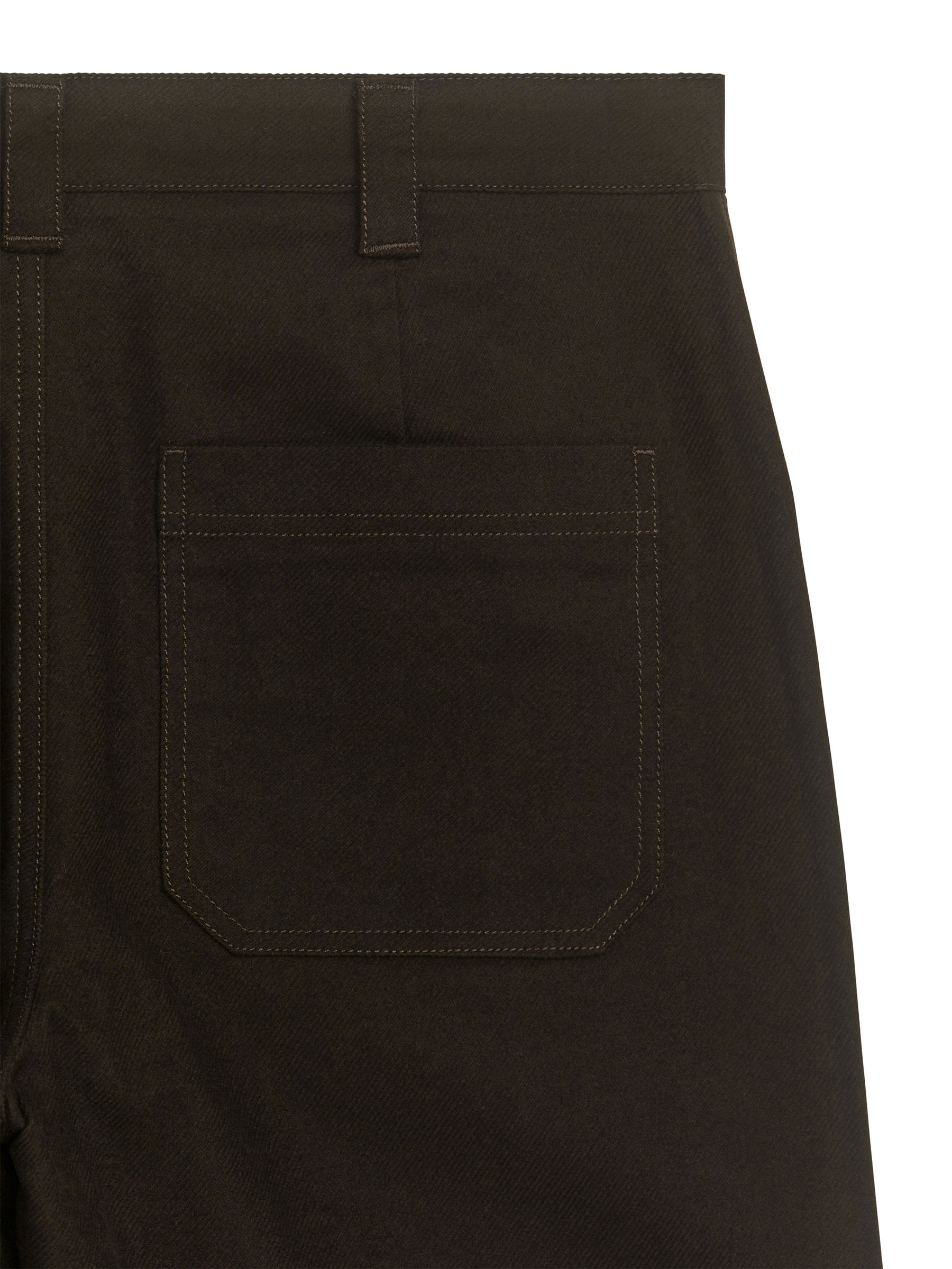 Hose aus Baumwoll-Moleskin-Twill - Dunkelbraun - Regular Fit - Herren - StillMedia/DescriptiveDetail - 2