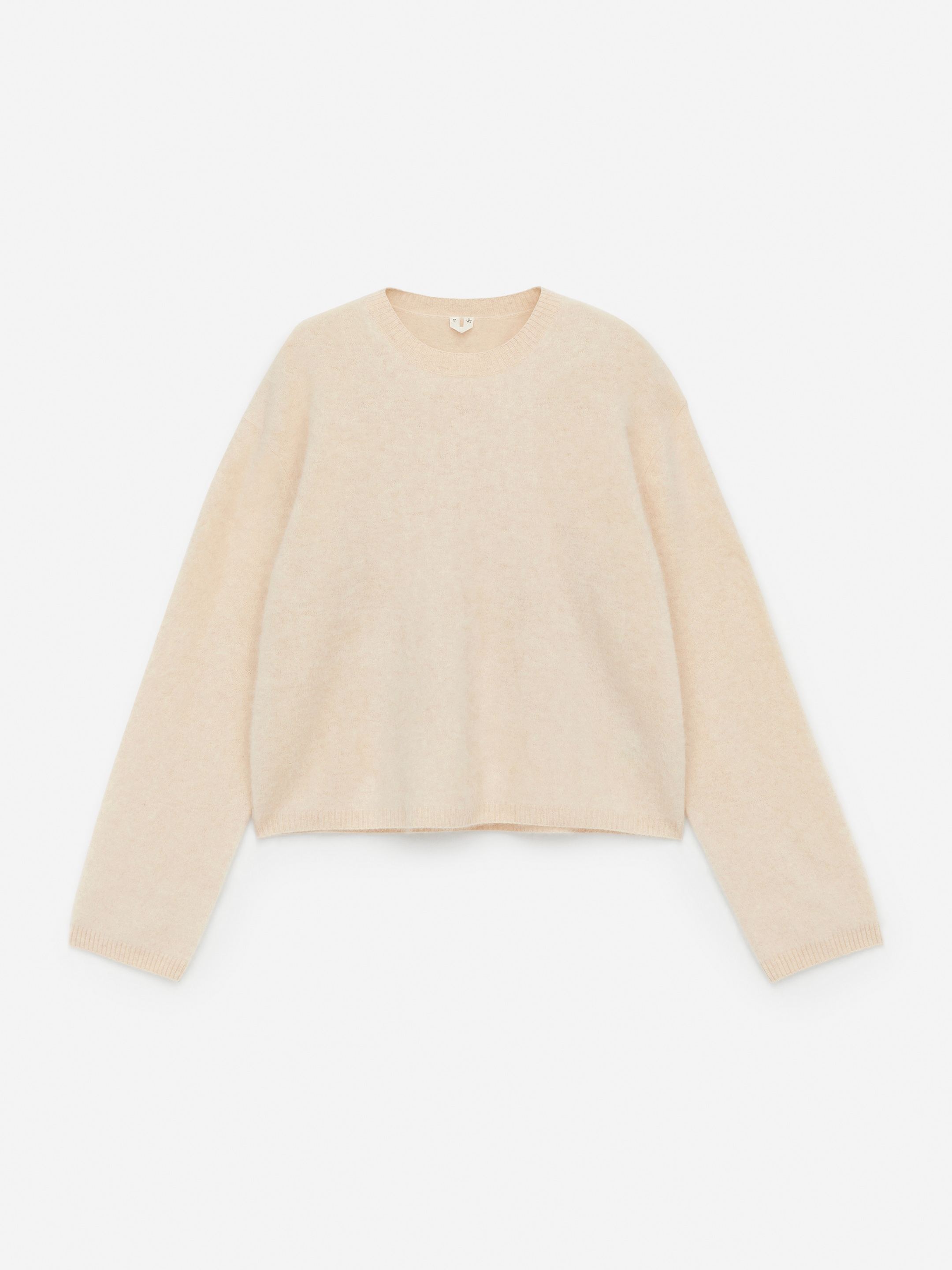 Tröja i borstad ull - Ljusbeige - Regular fit - Women - StillMedia/DescriptiveStillLife - 2