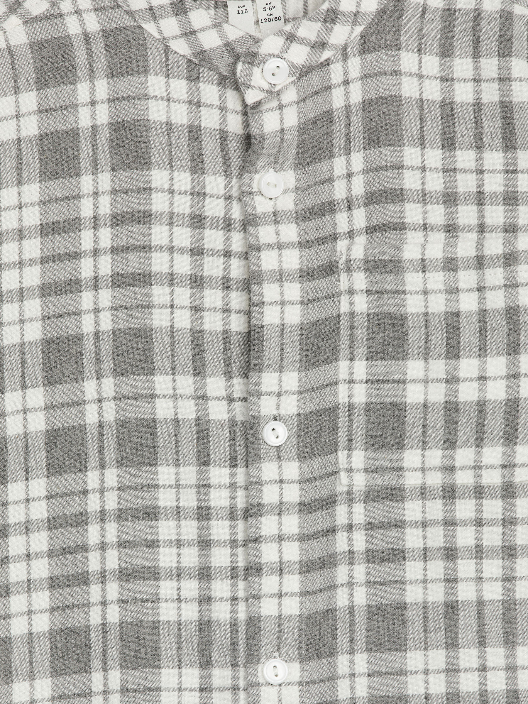 Flannel Shirt - White/Grey - Regular fit - Children - StillMedia/DescriptiveDetail - 2