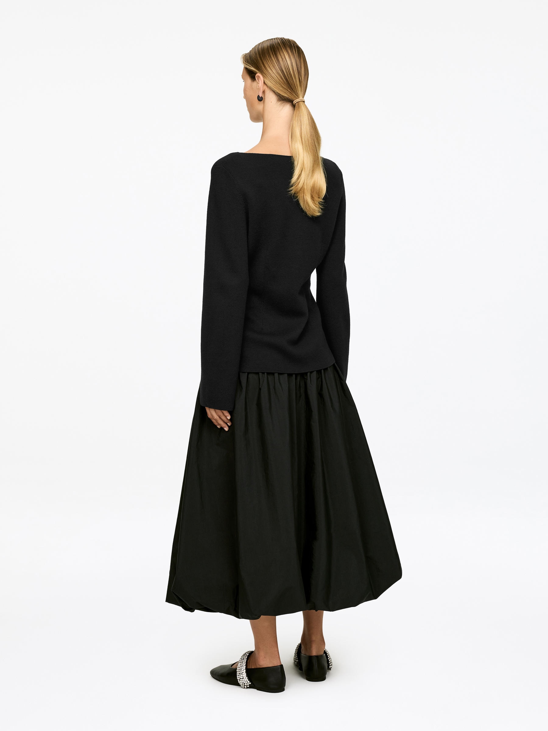 Gilet en laine mérinos - Noir - Slim fit - Femme - StillMedia/Lookbook - 6