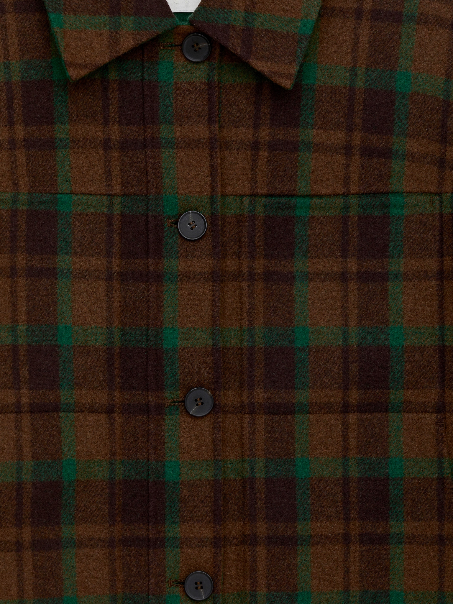 Doublé Wool-Blend Jacket - Brown/Green - 6