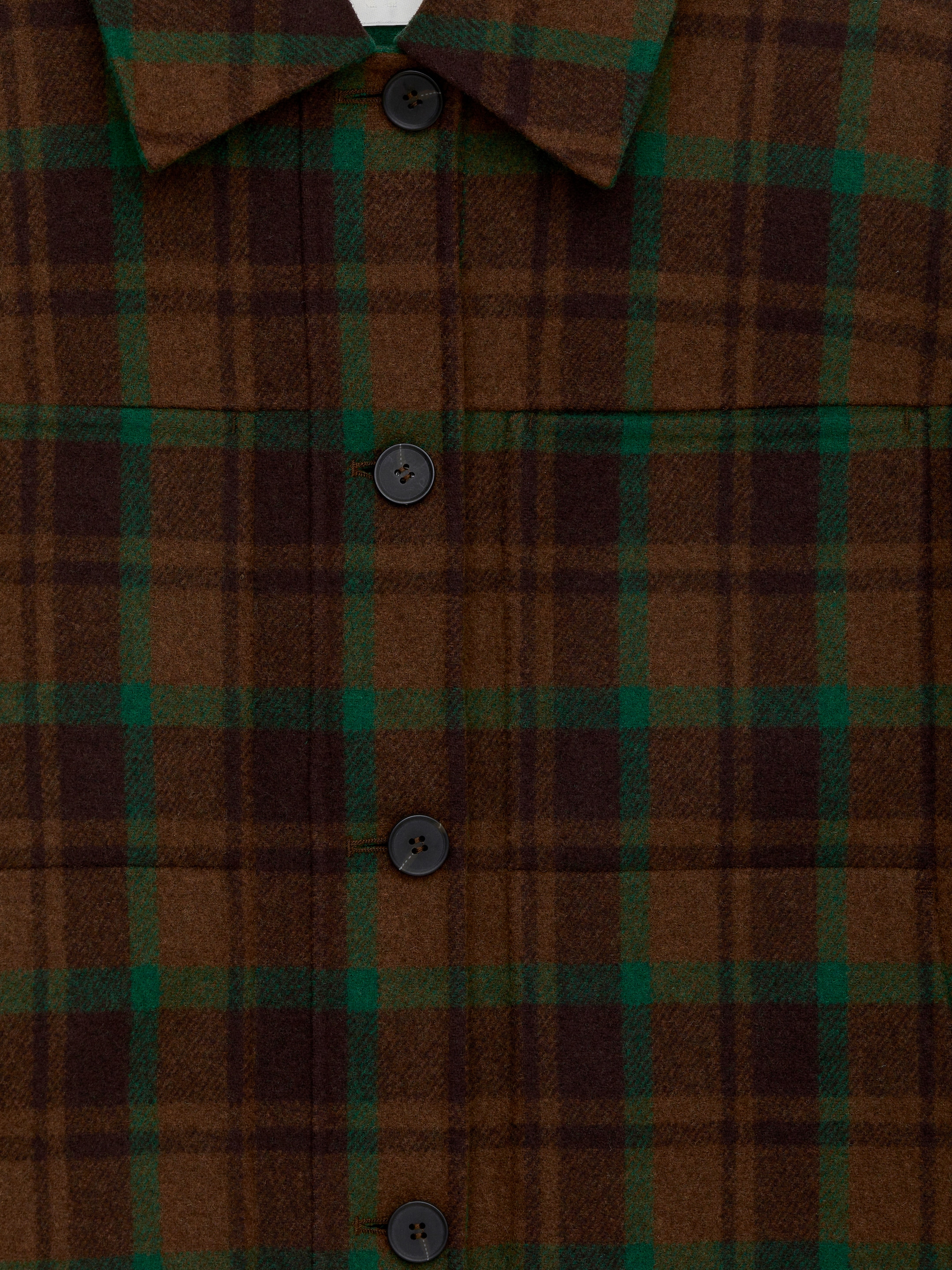 Grotere afbeelding bekijken: Doublé jas van een wolmix - Brown/Green - DAMES | H&M BE 7