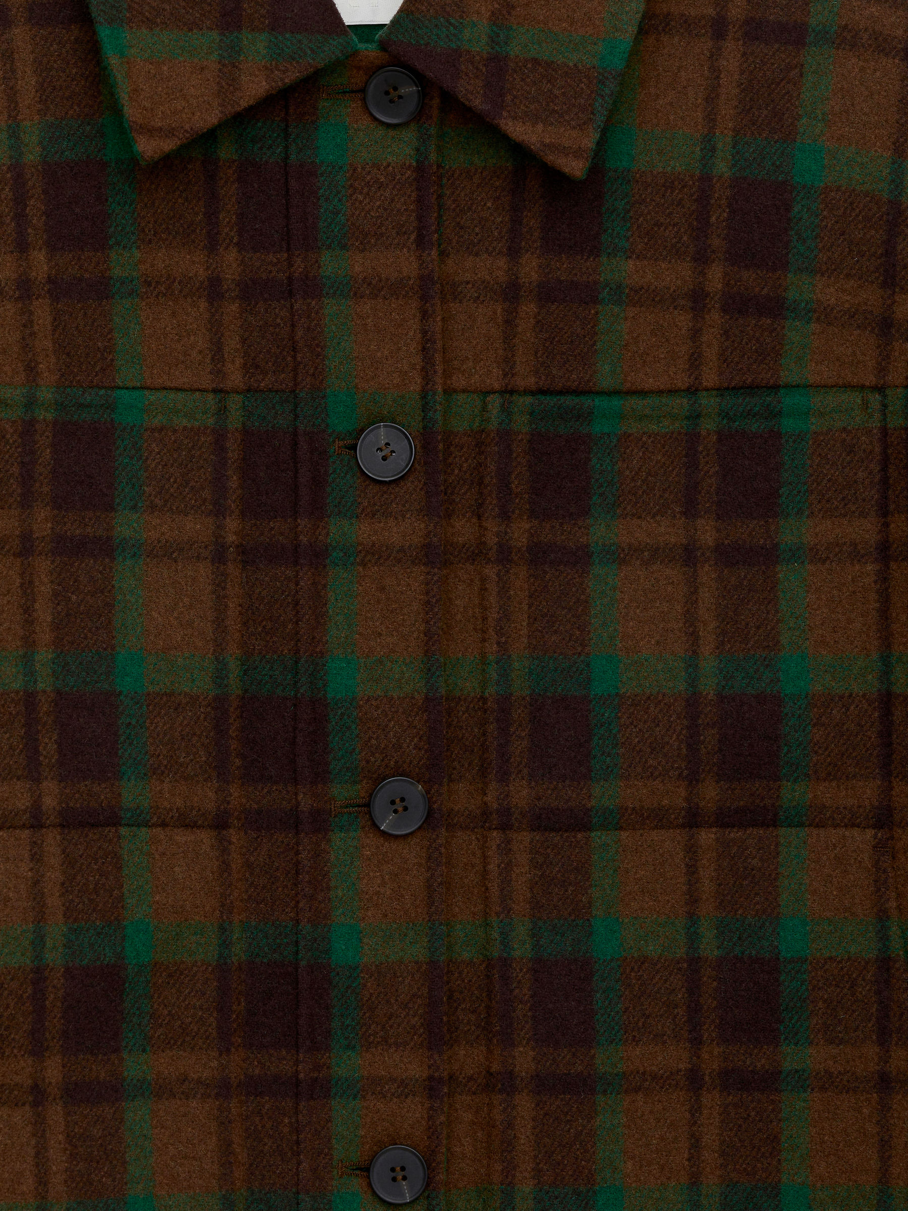 Doublé Wool-Blend Jacket - Brown/Green - Regular fit - Women - StillMedia/DescriptiveDetail - 3