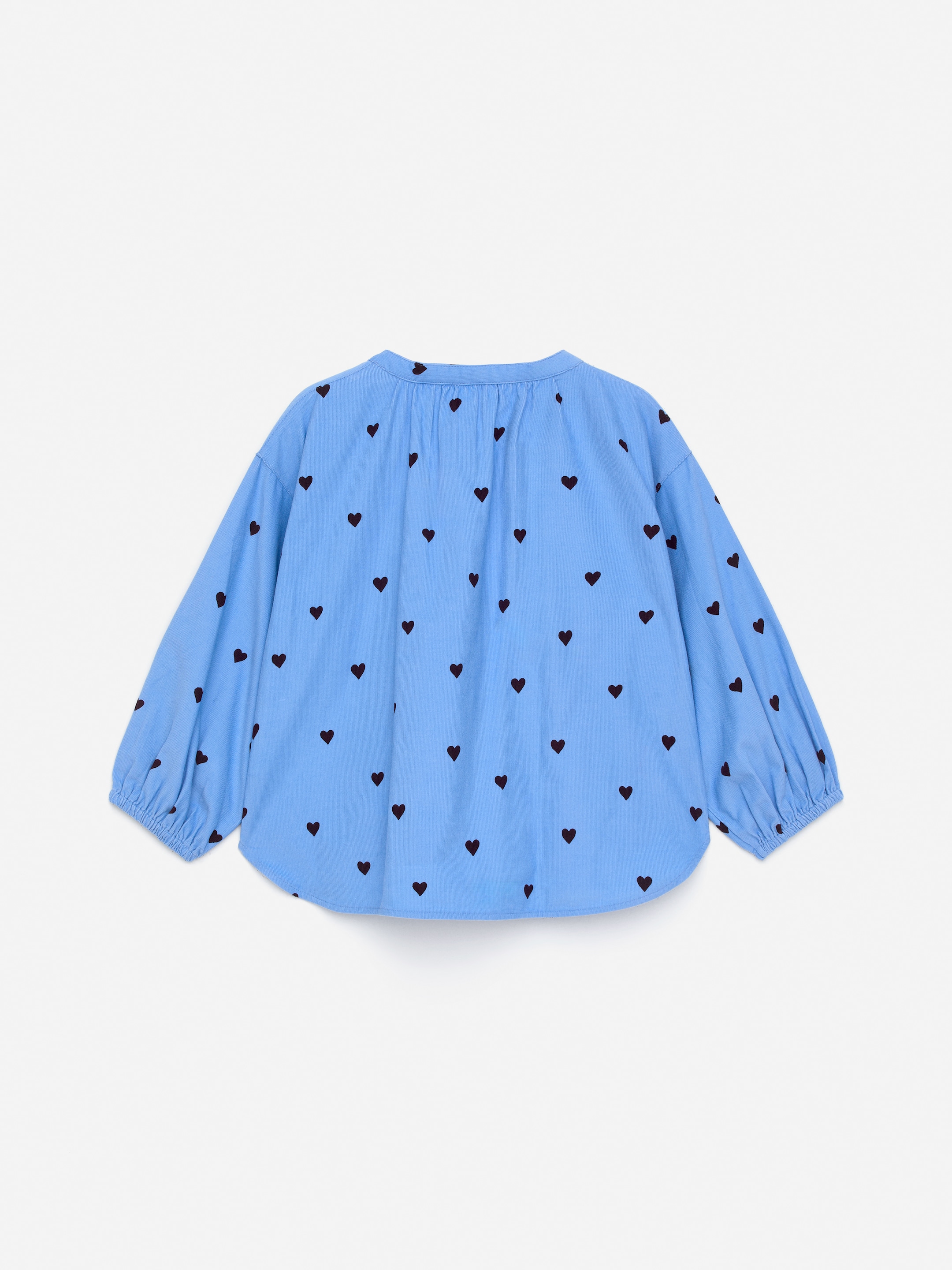 Gathered Baby Cord Blouse - Blue - Regular fit - Children - StillMedia/DescriptiveStillLife - 3