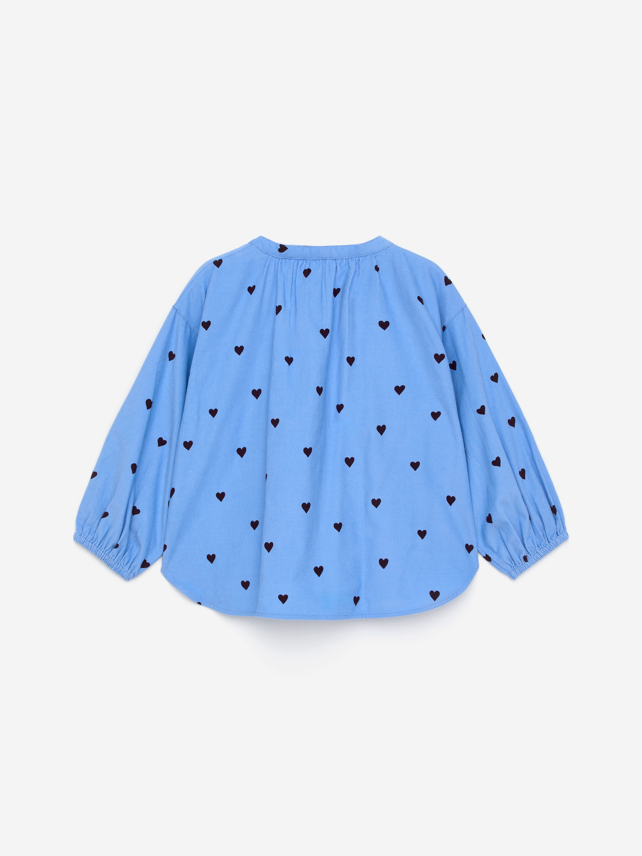 Gathered Baby Cord Blouse - Blue - Regular fit - Children - StillMedia/DescriptiveStillLife - 3
