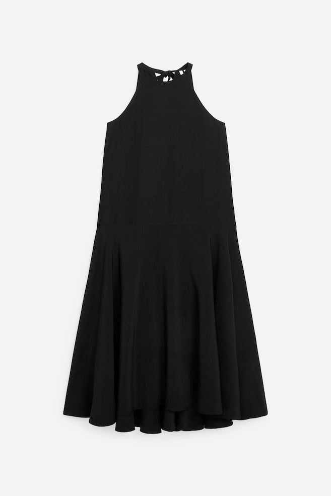Vestido de cuello halter - Negro - 1