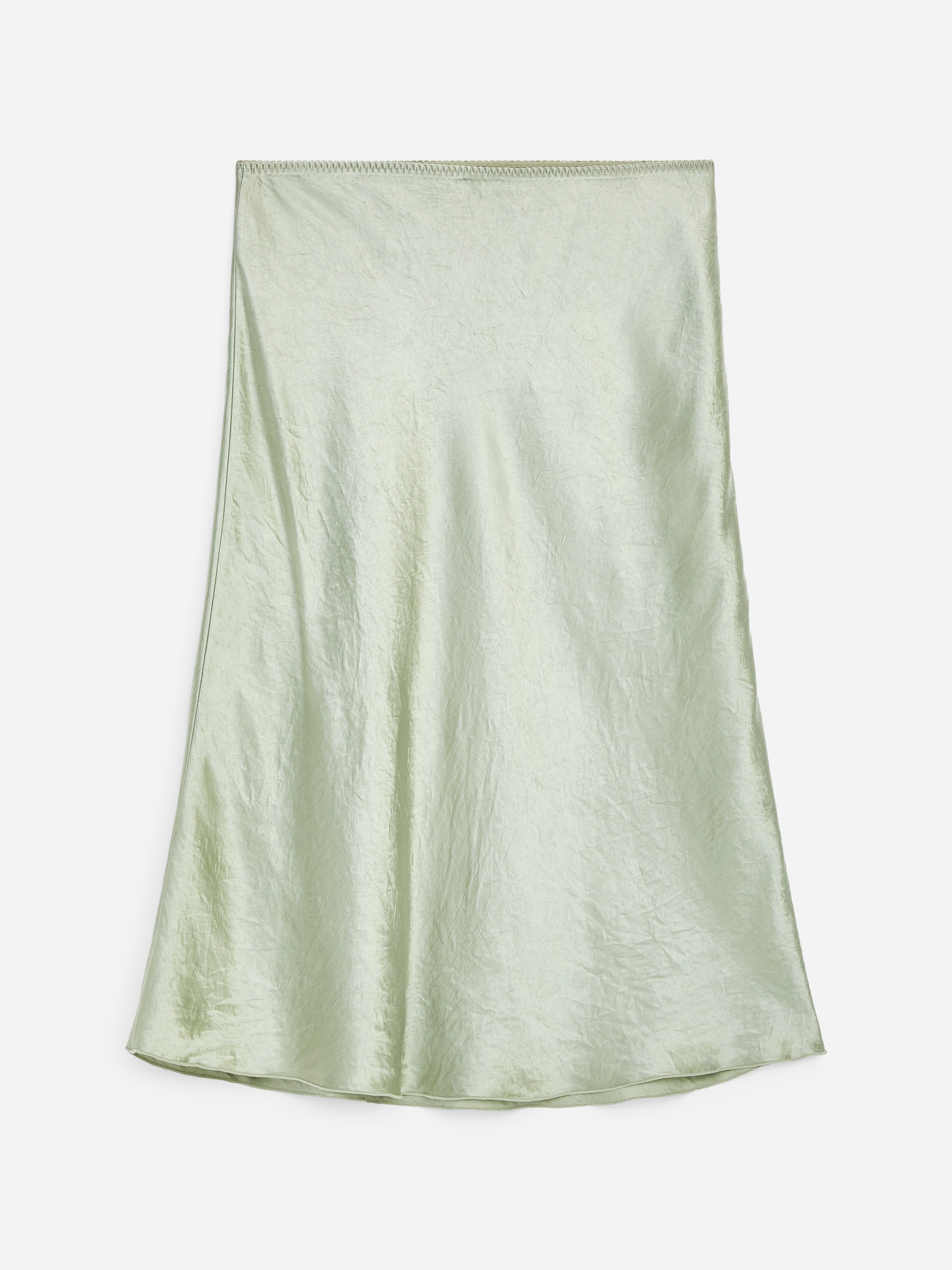 Falda lencera de satén - Verde claro - Corte estándar - Women - StillMedia/DescriptiveStillLife - 1