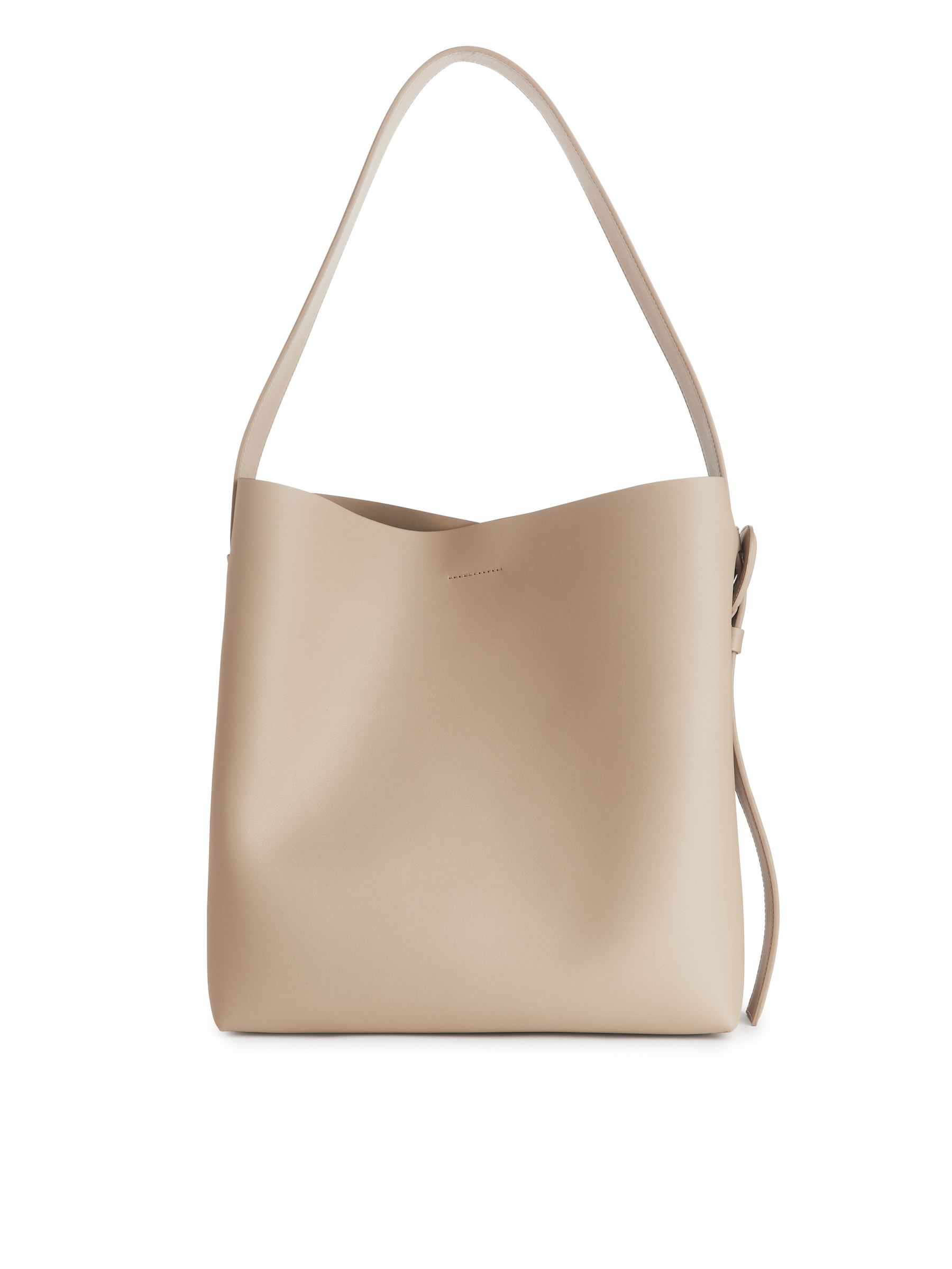 Rigid Leather Tote - Beige - Women - StillMedia/DescriptiveStillLife - 5