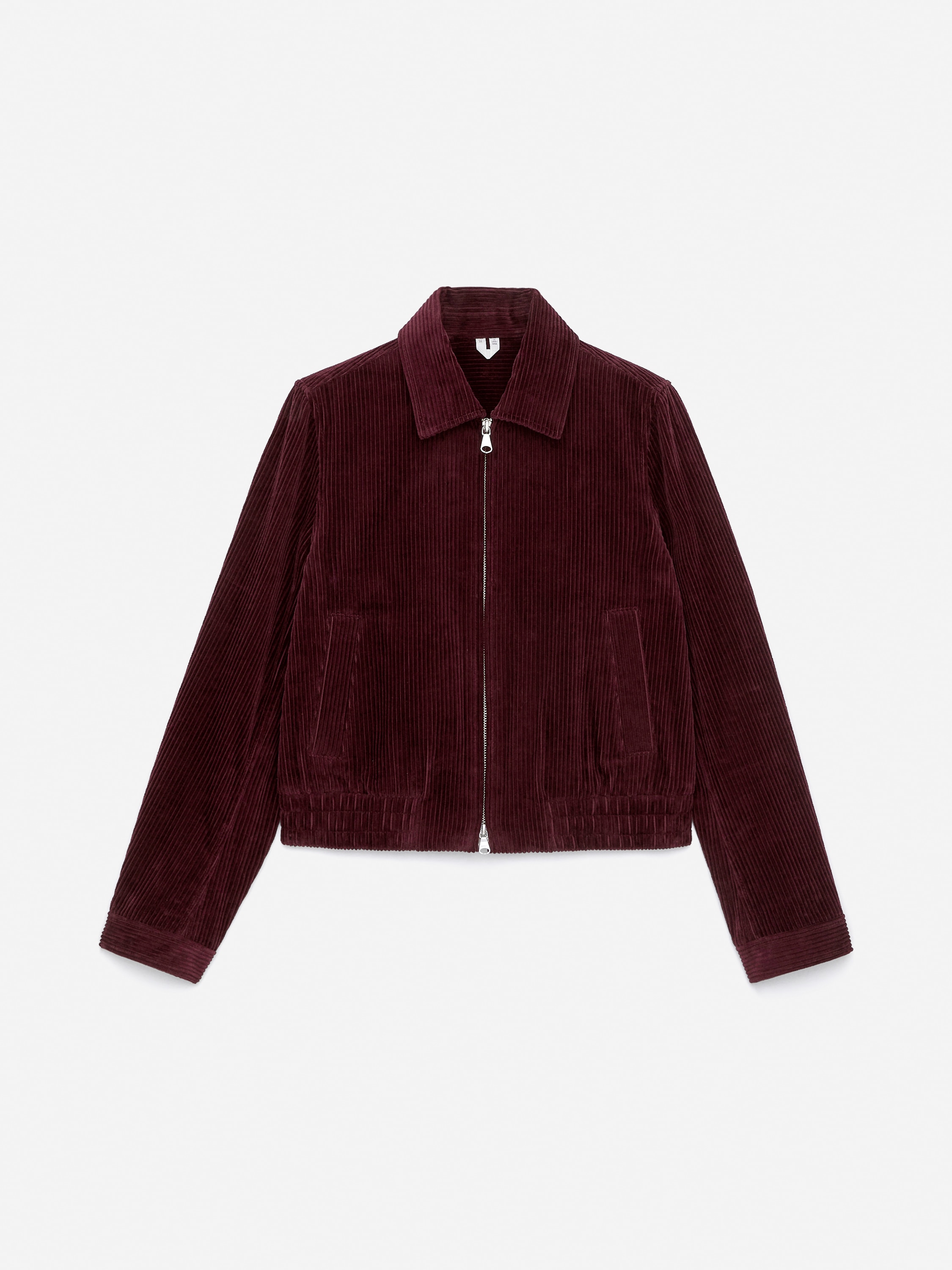 Cord-Hemdjacke - Weinrot