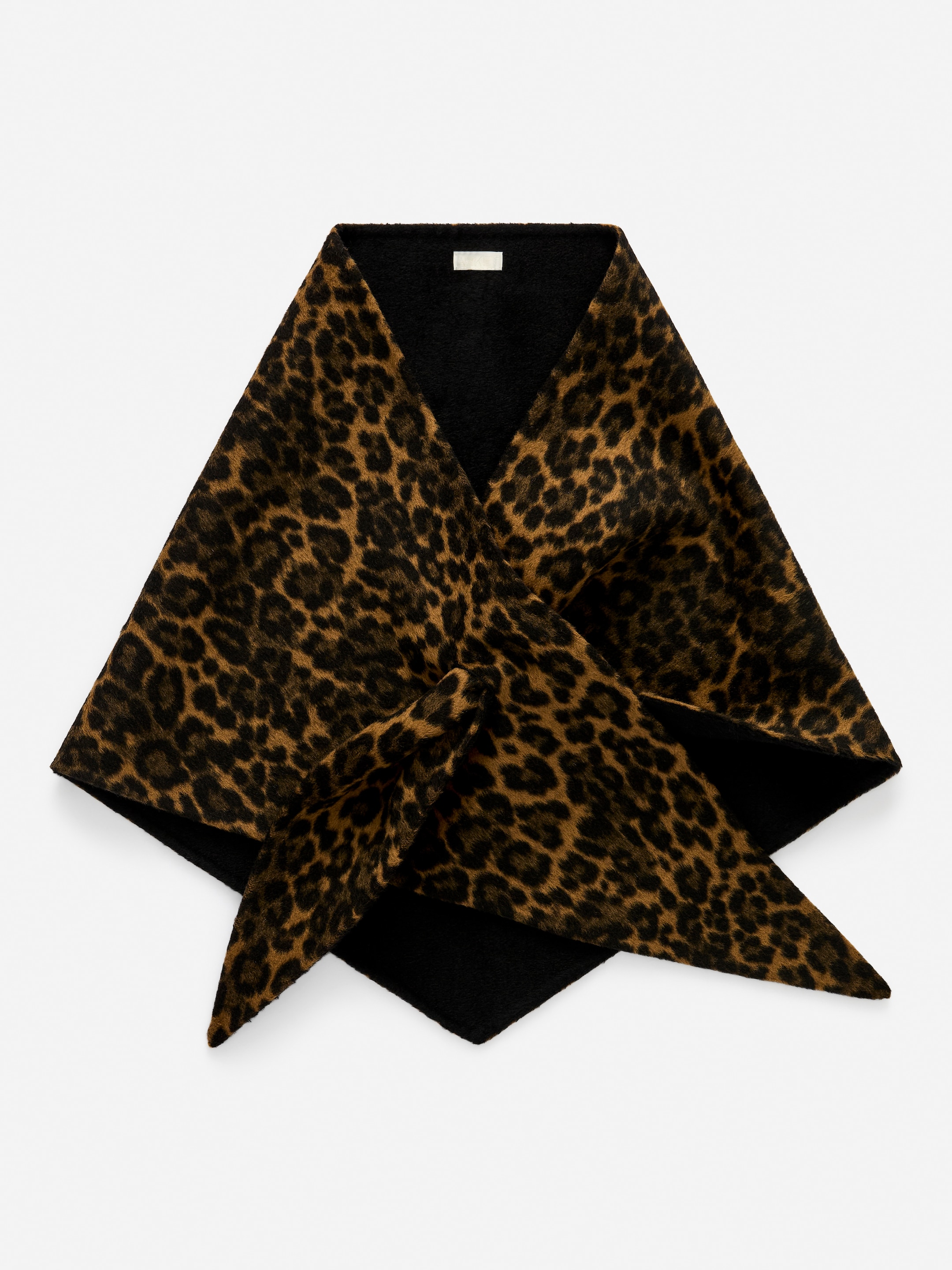 Triangle Wool Scarf-#8F7245-17323