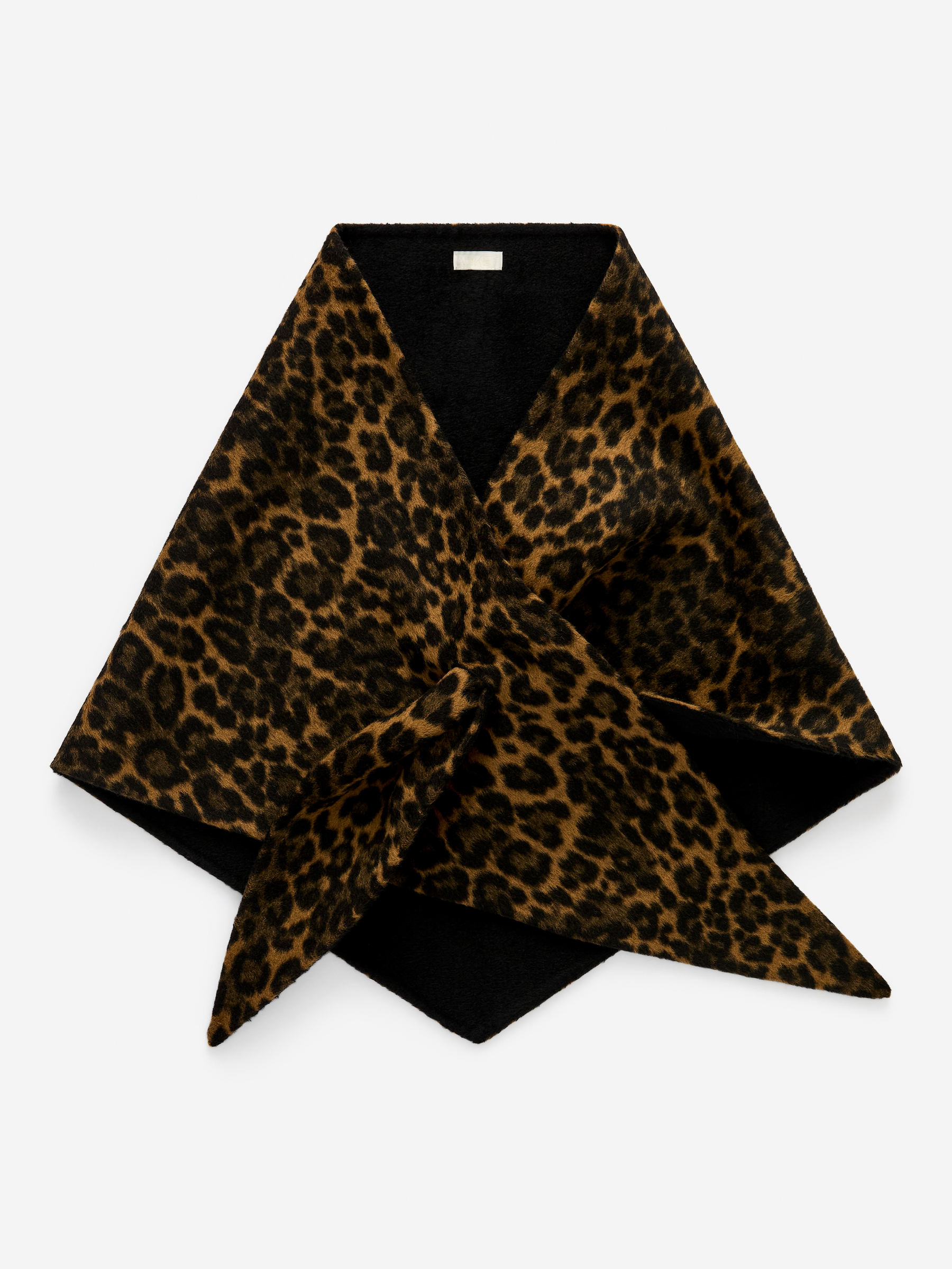 Triangle Wool Scarf-#8F7245-17323