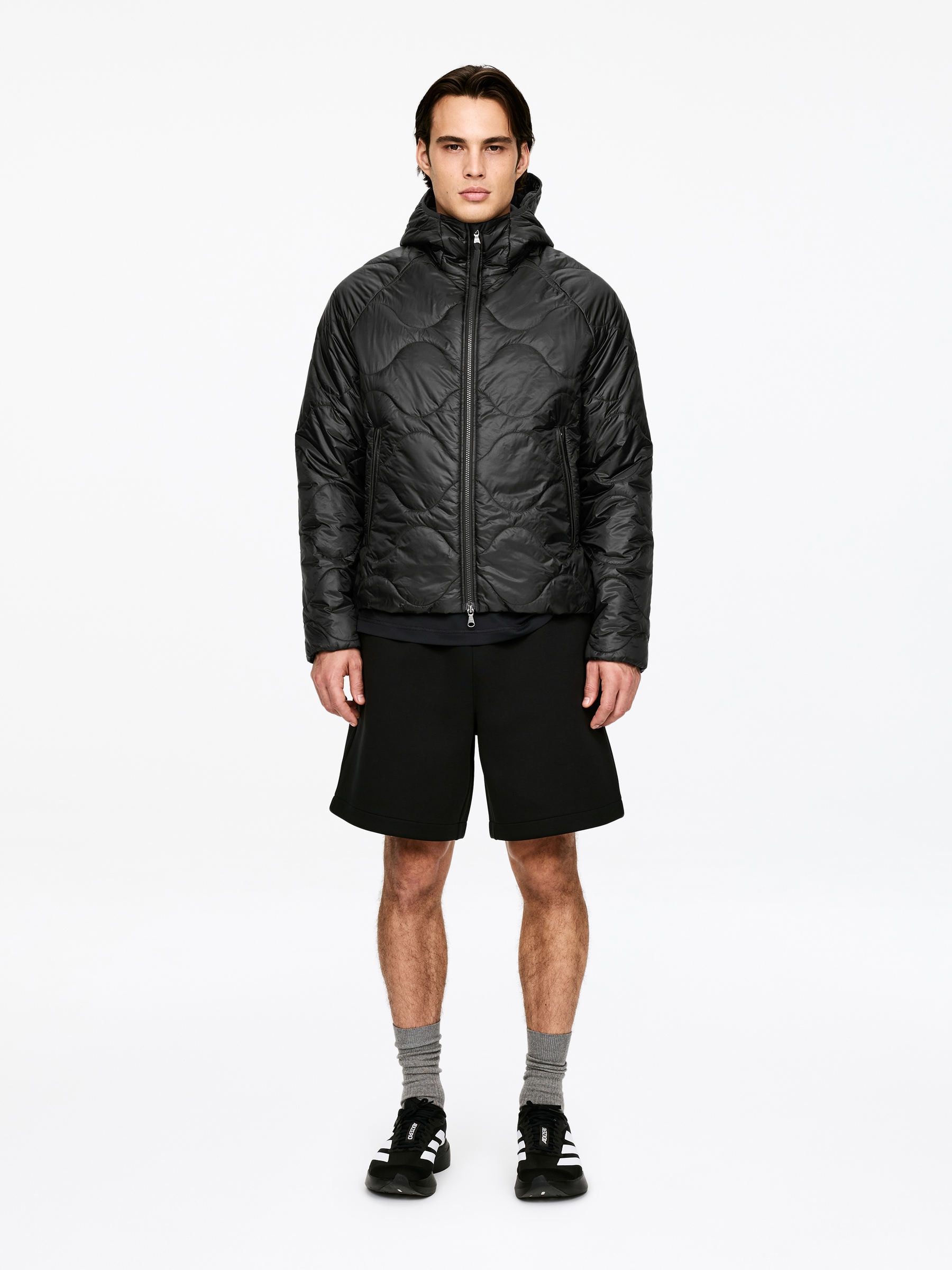 Steppjacke mit Kapuze-#37383D-17849