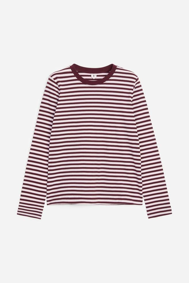 Signature-Langarmshirt - Rosa/Burgunderrot/Weiß/Rot/Schwarz/Braun/Grau/Braun/Weiß - 1