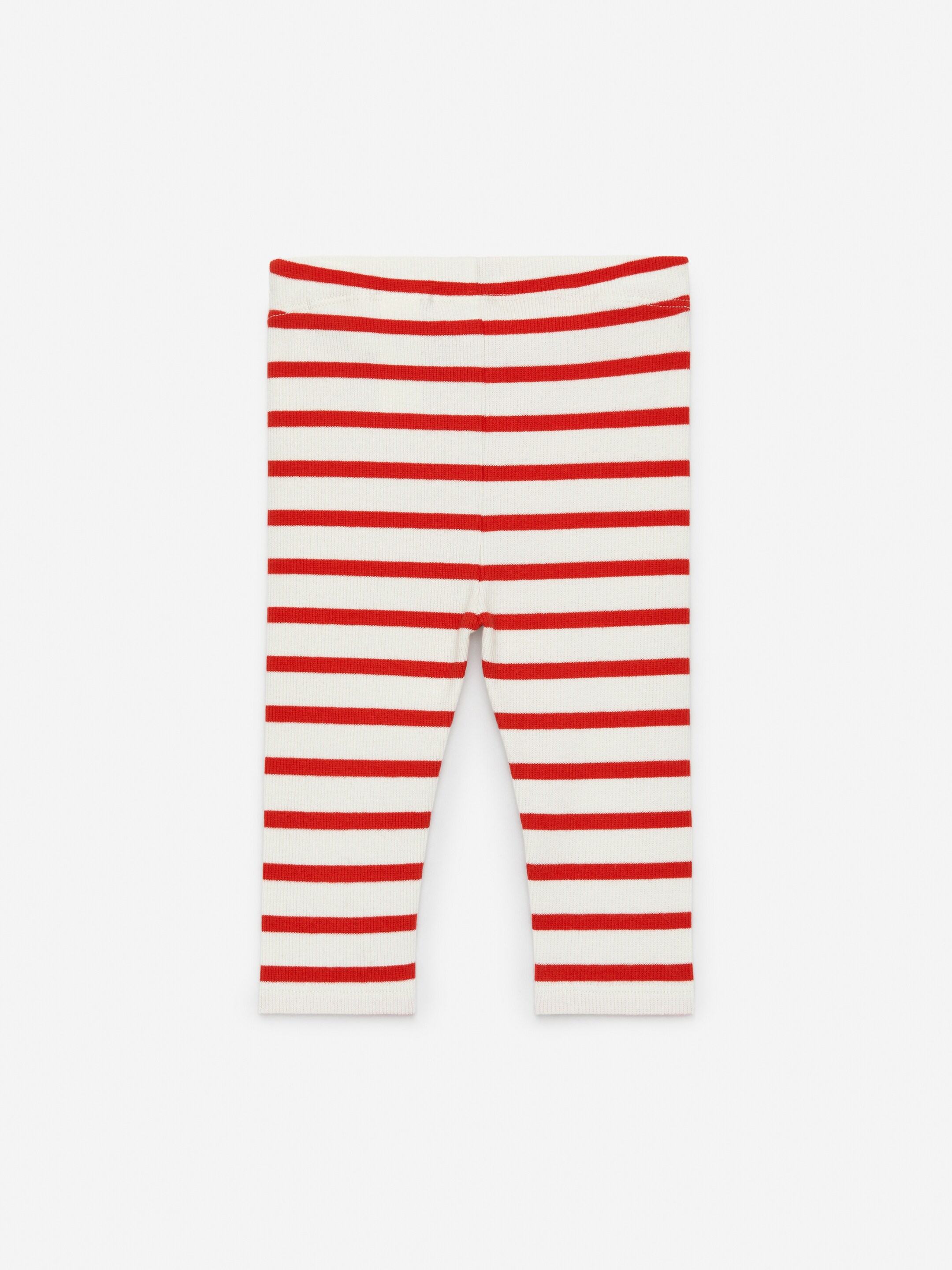 Zobrazit větší obrázek: Žebrované legíny - Červená/Off White - DĚTI | H&M CZ 2