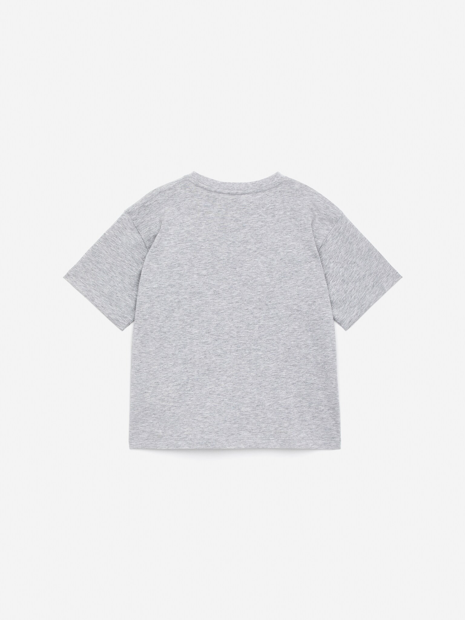 Oversized T-Shirt - Grey Melange/Dog Print/White/Sports - 2