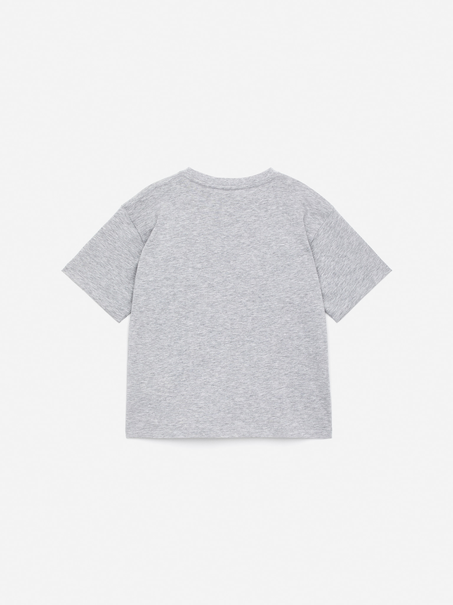 T-shirt oversize - Gris chiné/Imprimé chien/Blanc/Sport - 2