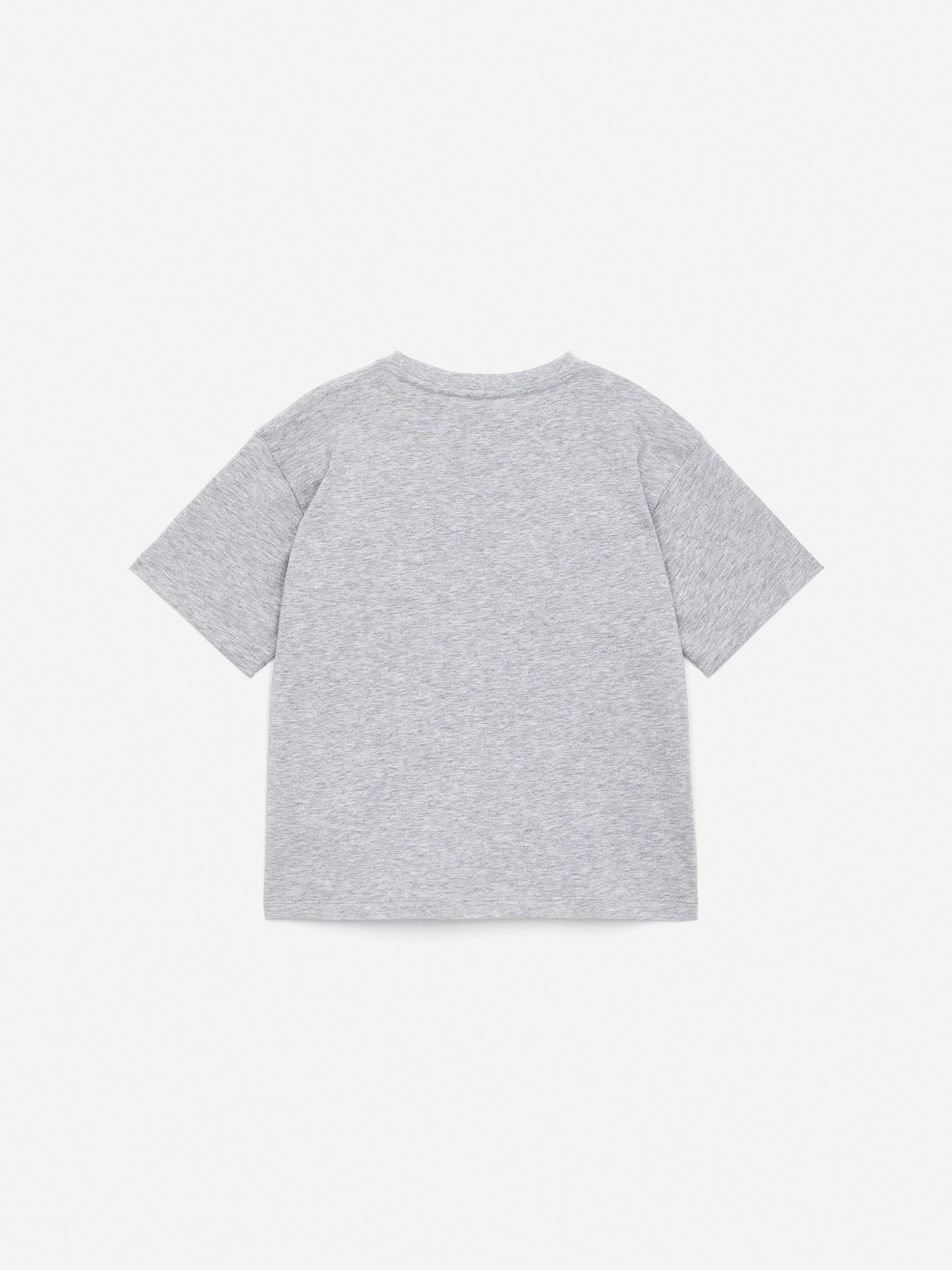 Oversized T-Shirt - Grey Melange/Dog Print - Relaxed fit - children - StillMedia/DescriptiveStillLife - 2