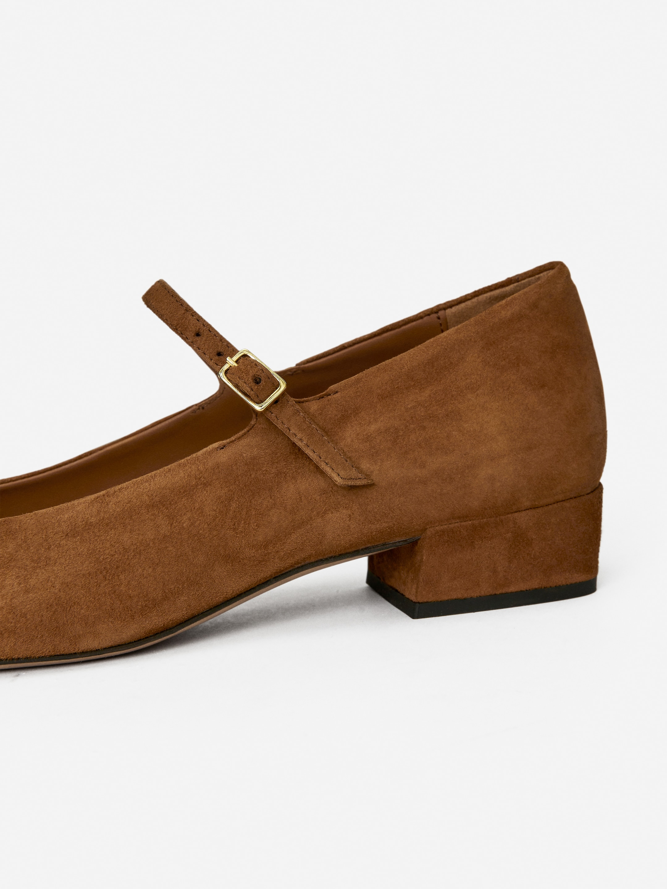 Visualizza immagine più grande: Décolleté Mary Jane in pelle scamosciata - Marrone - DONNA | H&M IT 5