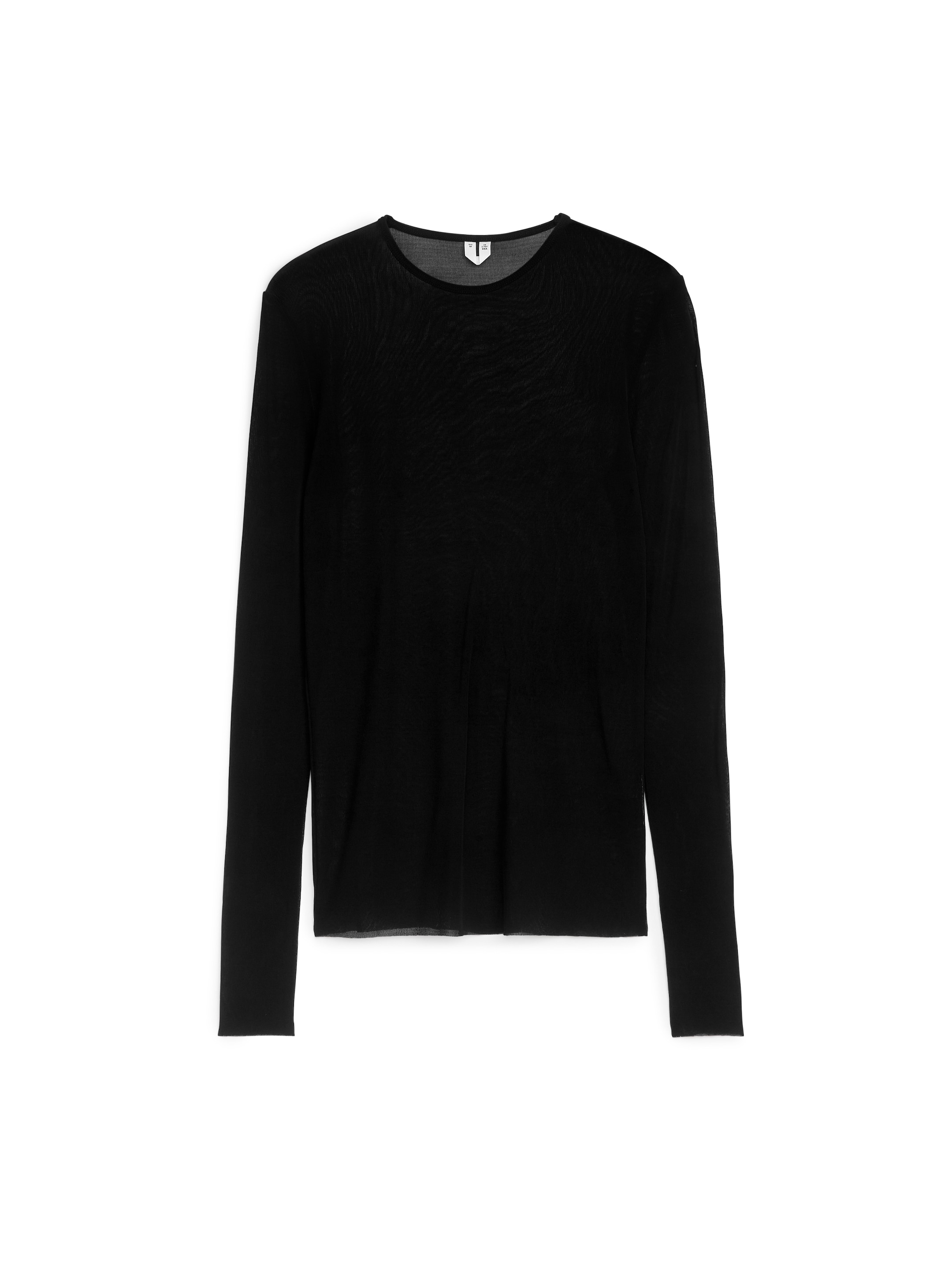 Grösseres Bild ansehen: Durchsichtiges Seidenoberteil - Schwarz - DAMEN | H&M CH 1