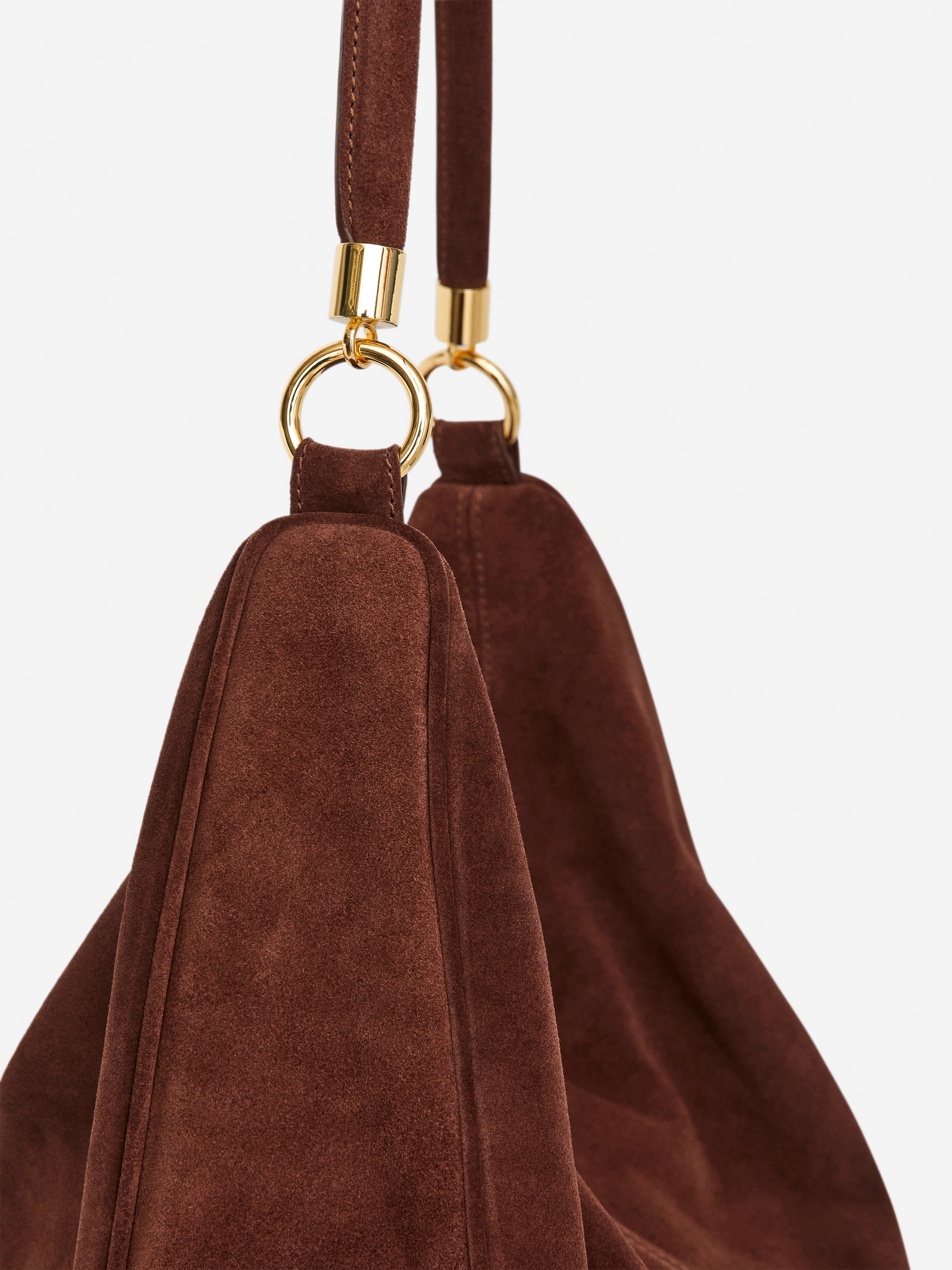 Split Suede Shoulder Bag - Brown - Women - StillMedia/DescriptiveDetail - 3