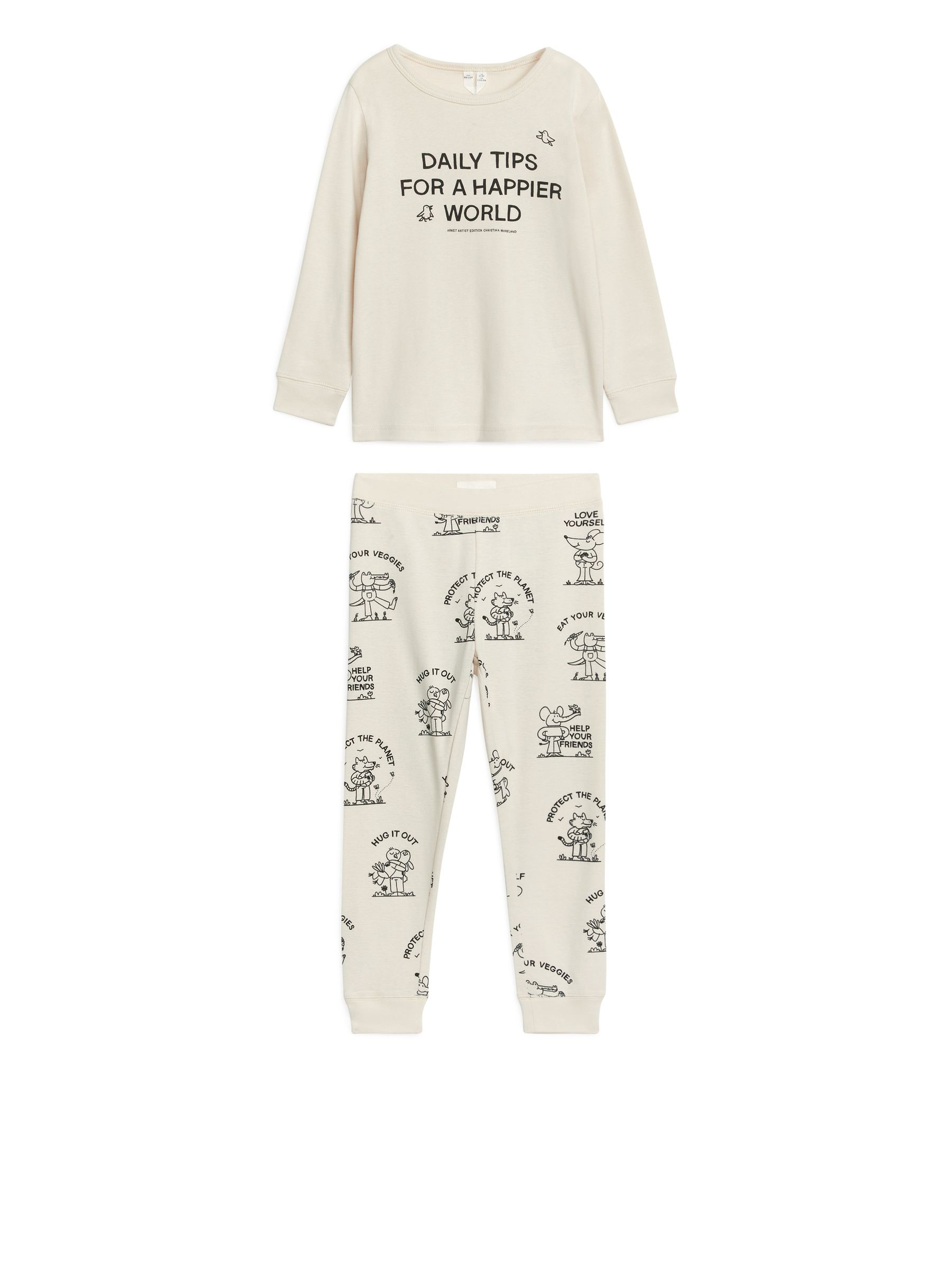 Jersey-Pyjama - Cremeweiß/Print - Regular Fit - Kinder - StillMedia/DescriptiveStillLife - 2