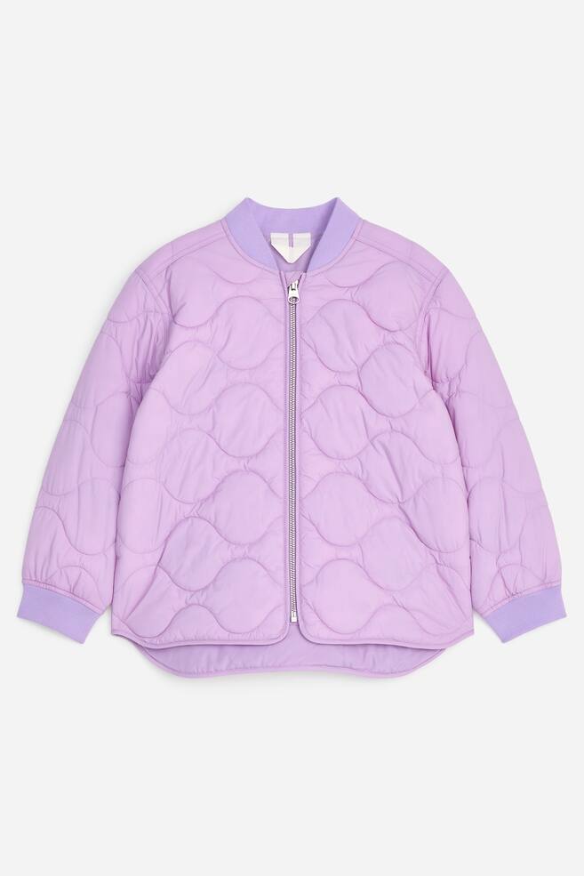 Leichte Steppjacke - Lila/Dunkelgrün/Blau/Rostrot - 1